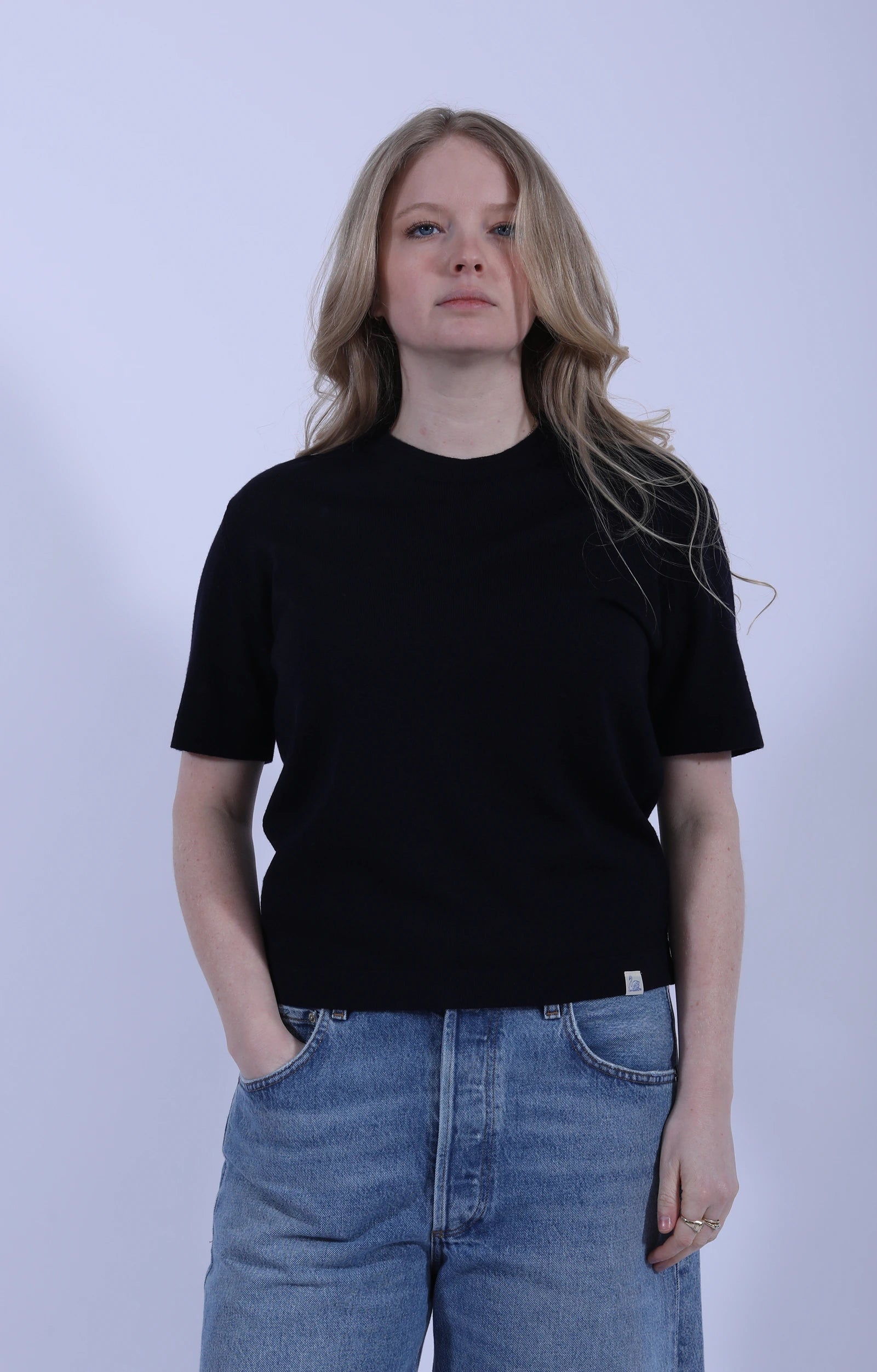 Merino Wool T-Shirt Dark Navy