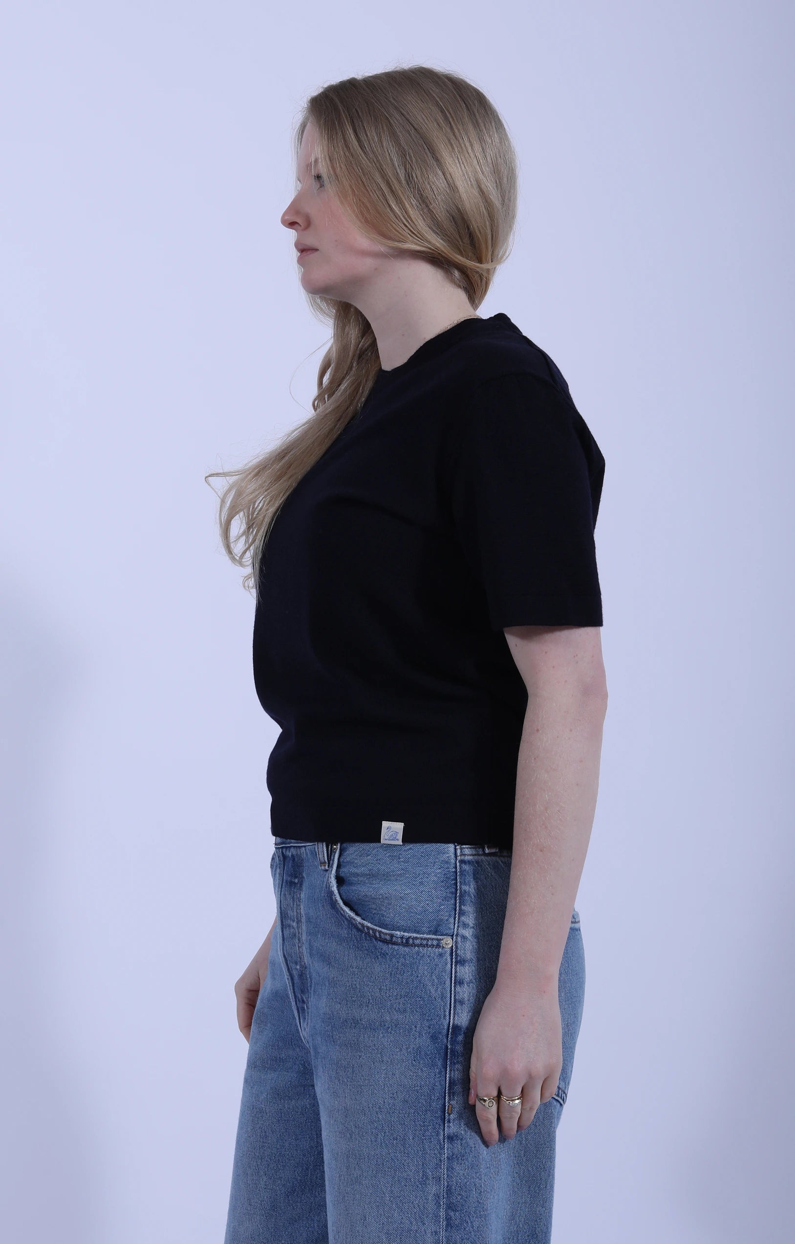 Merino Wool T-Shirt Dark Navy