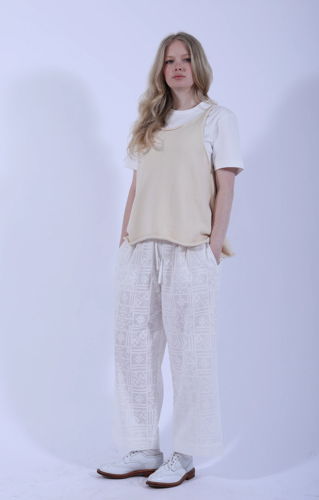 Cotton Yarn Thea Top Merengue