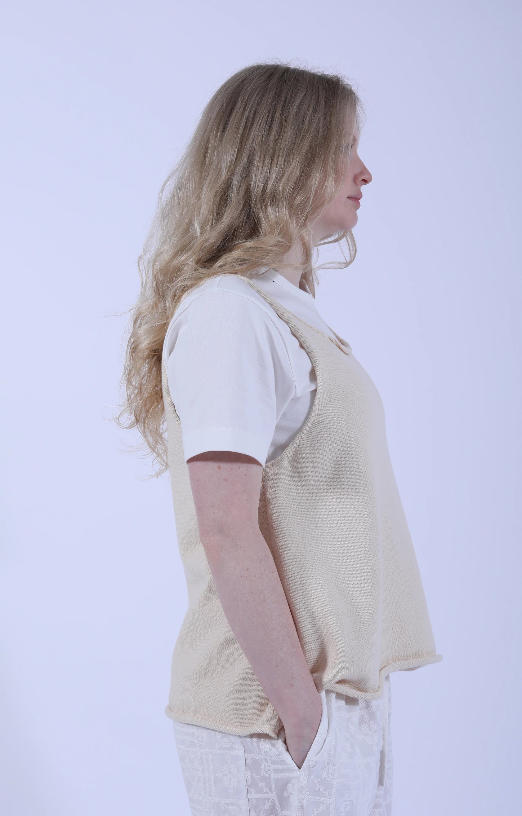 Cotton Yarn Thea Top Merengue