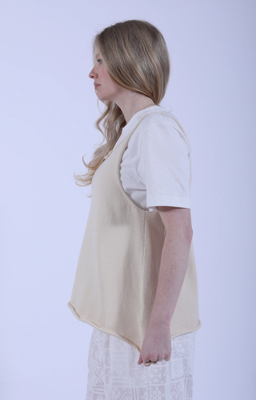 Cotton Yarn Thea Top Merengue
