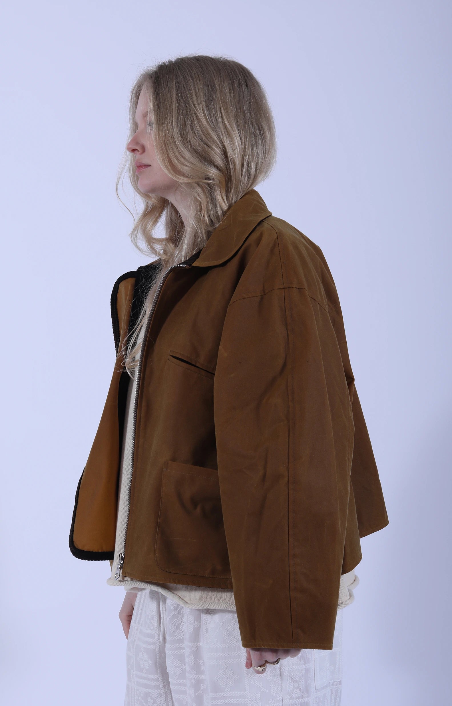 British Oilskin Flying Jacket Gold