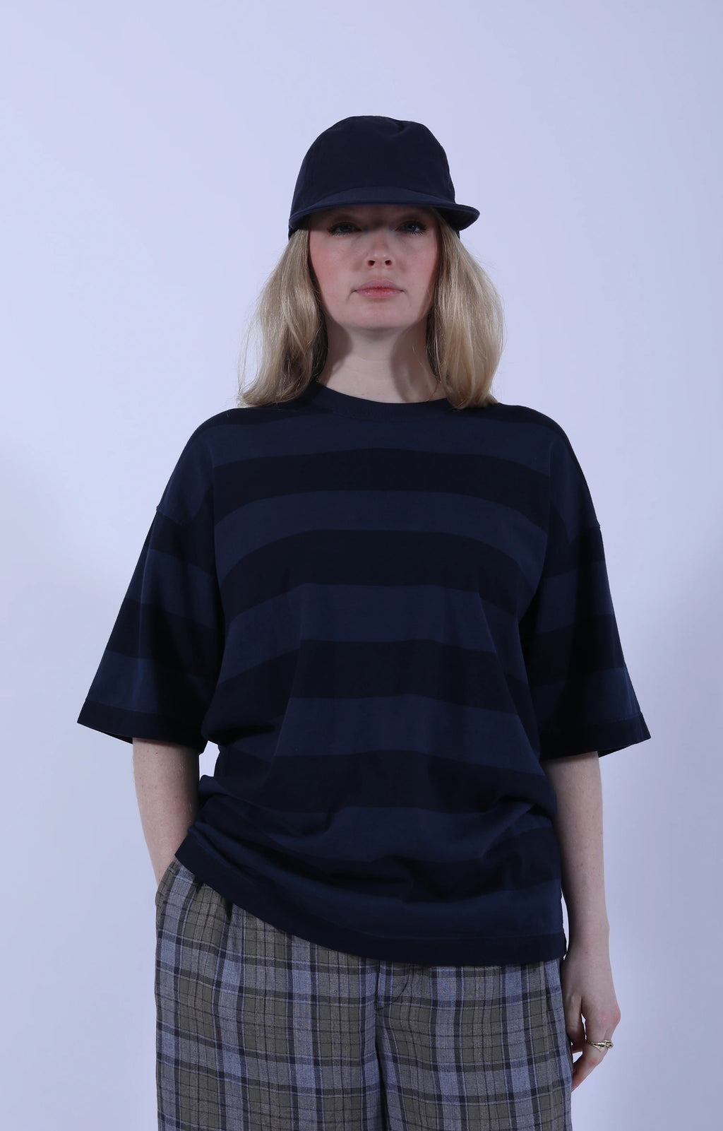 Baggy T-Shirt Stripe Navy