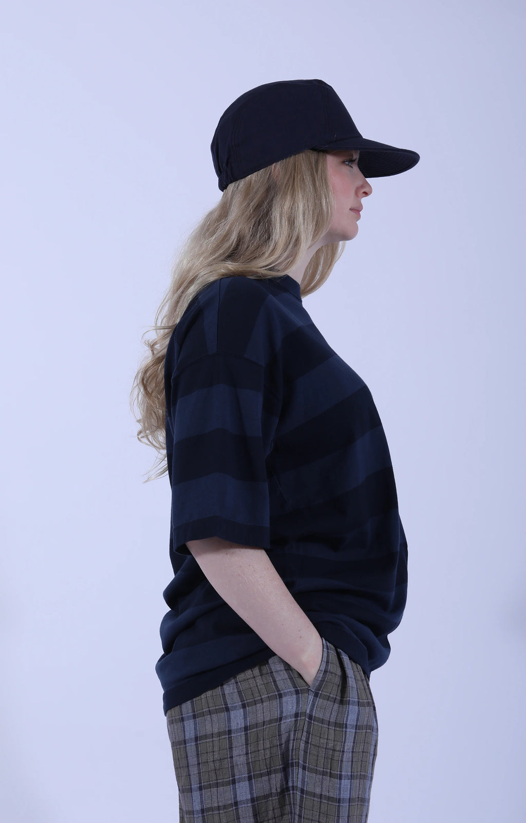 Baggy T-Shirt Stripe Navy