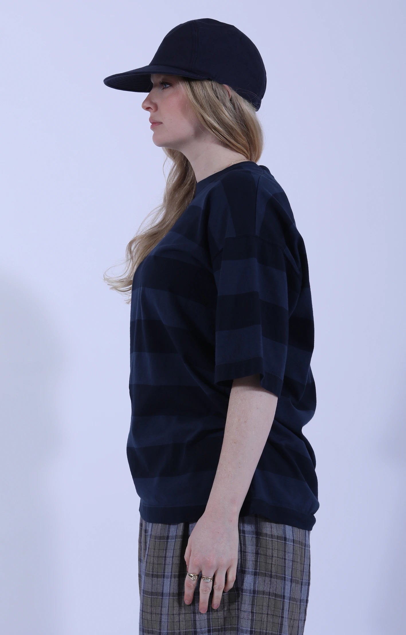 Baggy T-Shirt Stripe Navy