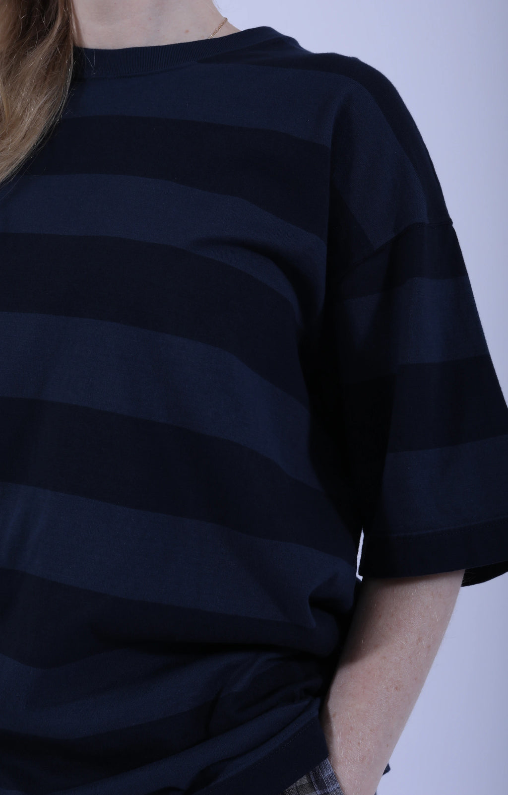 Baggy T-Shirt Stripe Navy