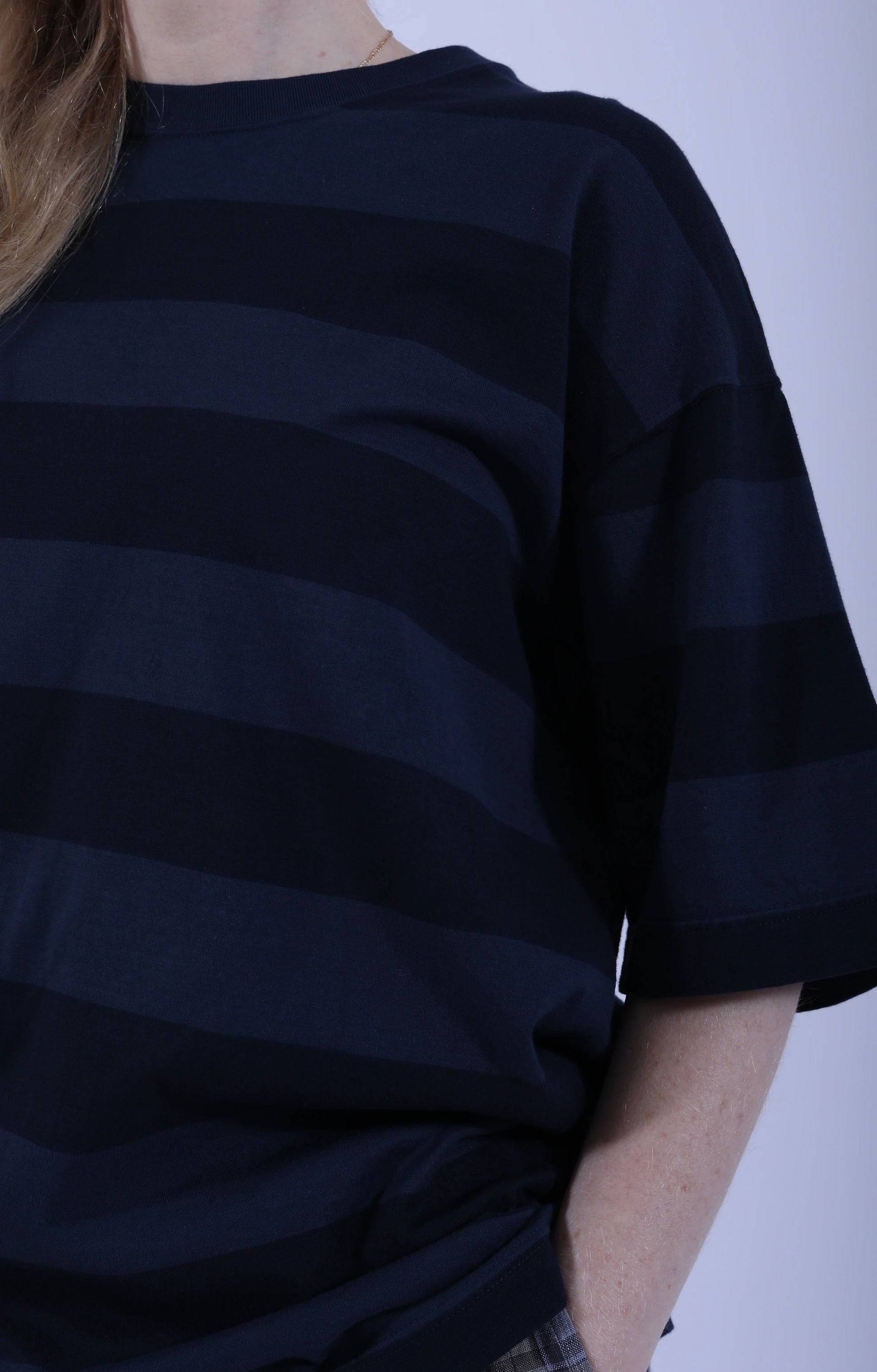 Baggy T-Shirt Stripe Navy