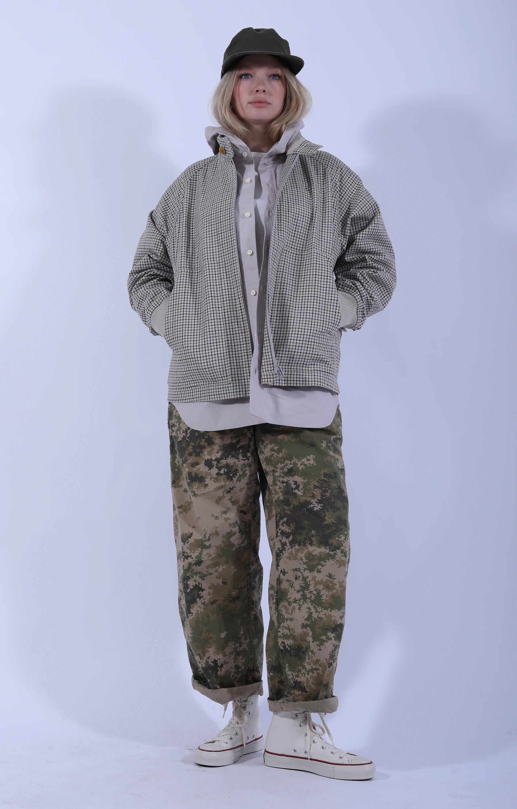 Zip Harrington Jacket Smoky Tattersall