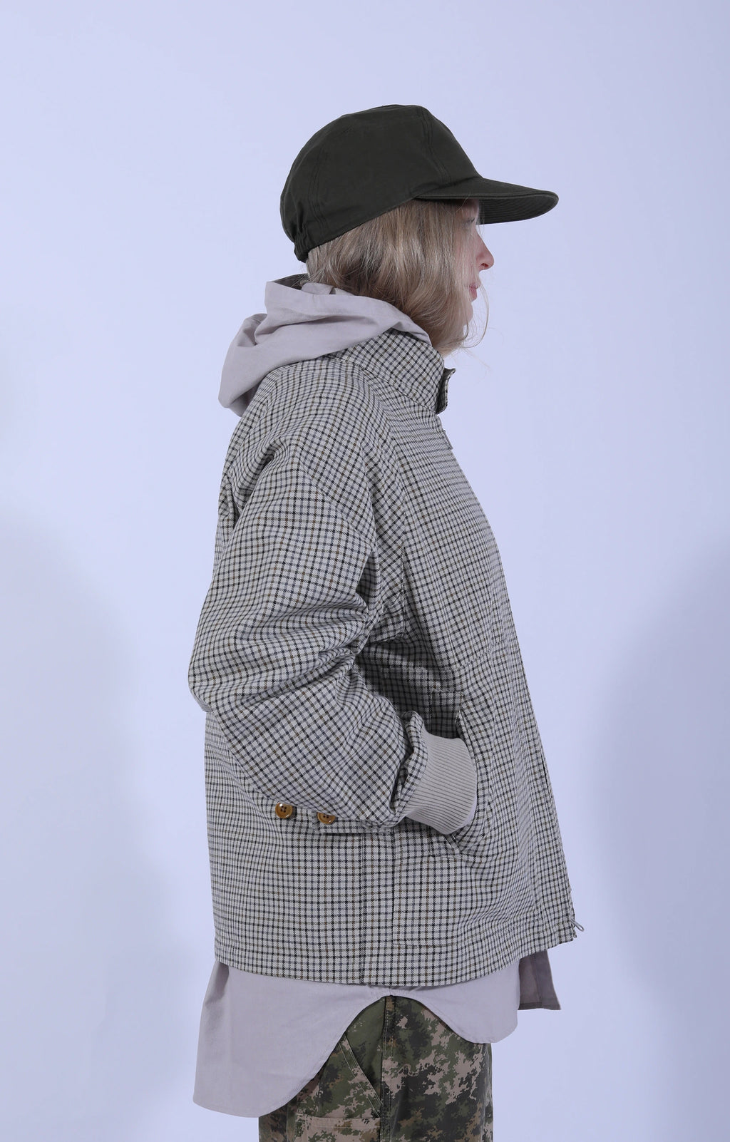 Zip Harrington Jacket Smoky Tattersall