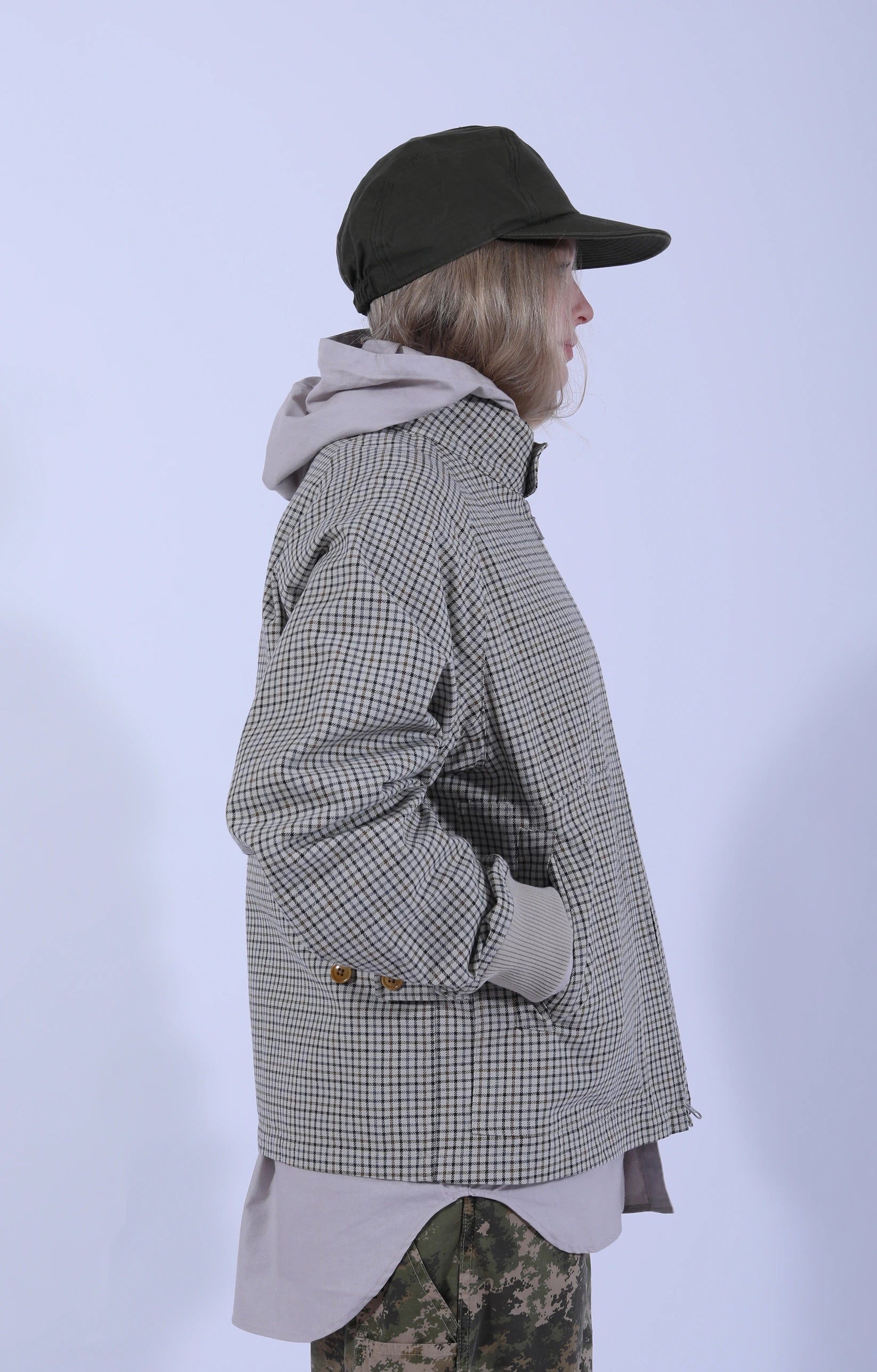 Zip Harrington Jacket Smoky Tattersall