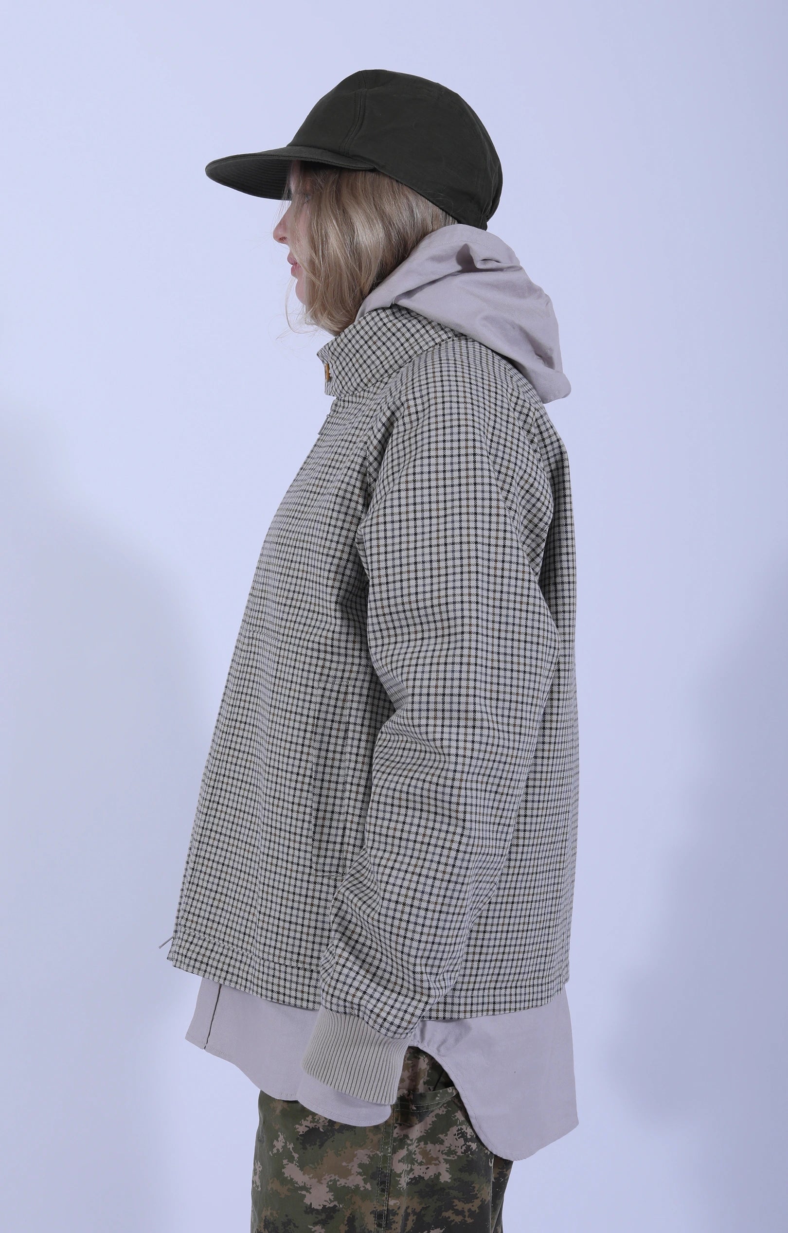 Zip Harrington Jacket Smoky Tattersall