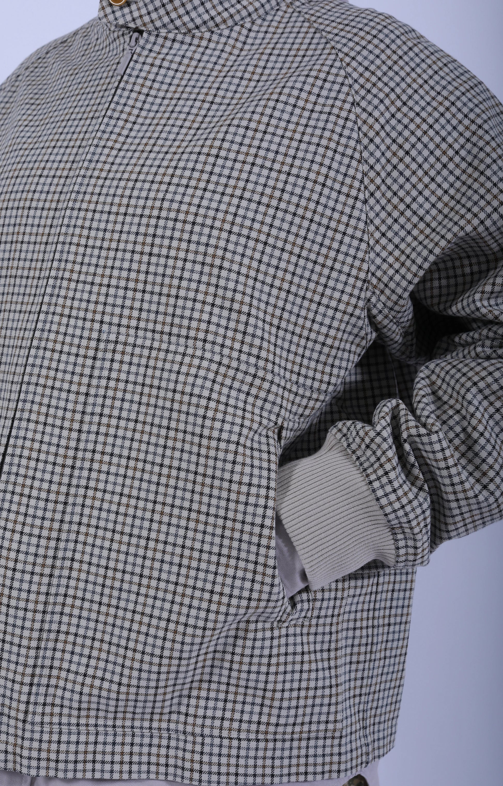 Zip Harrington Jacket Smoky Tattersall