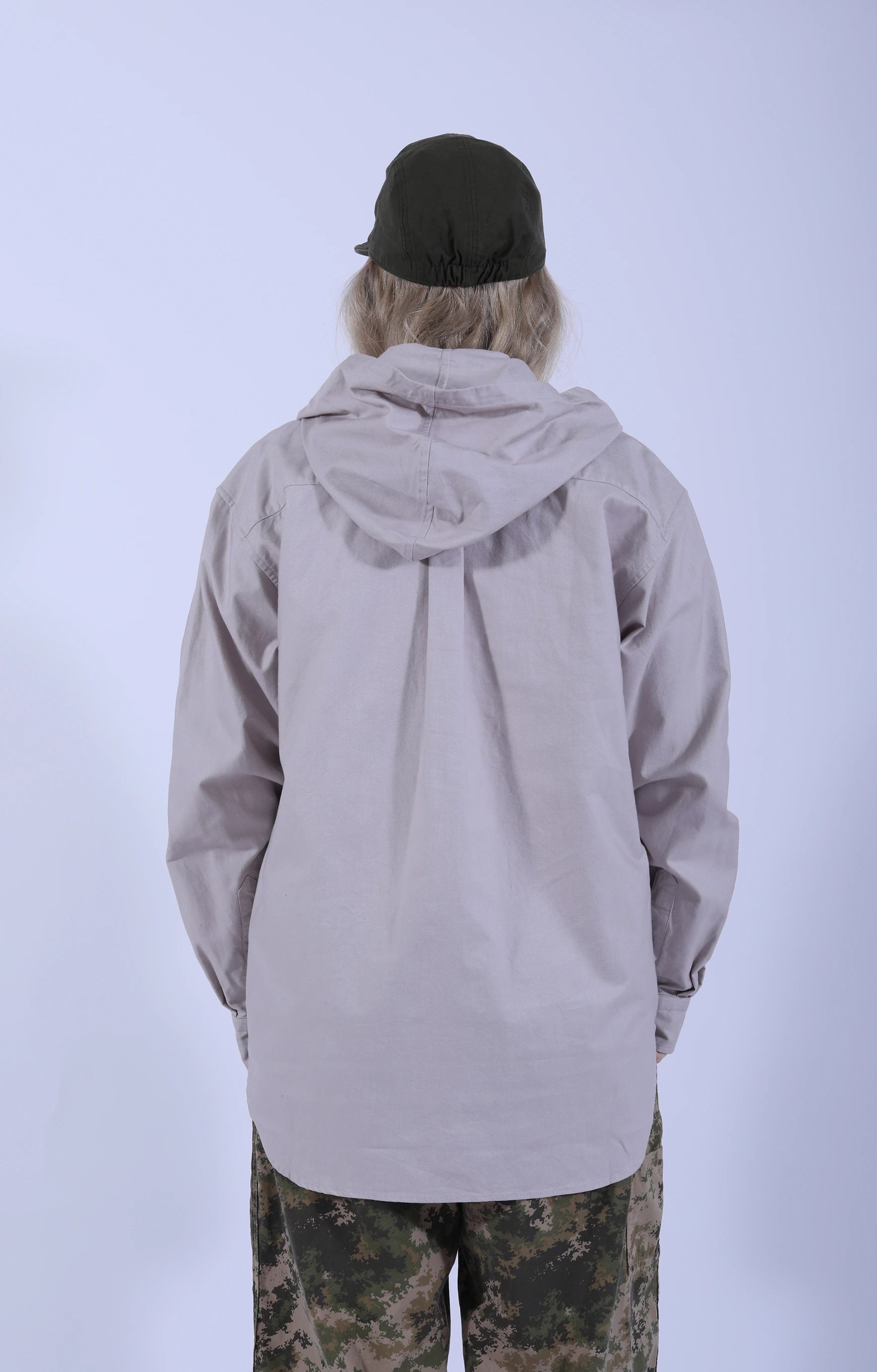 Hooded Shirt Beige