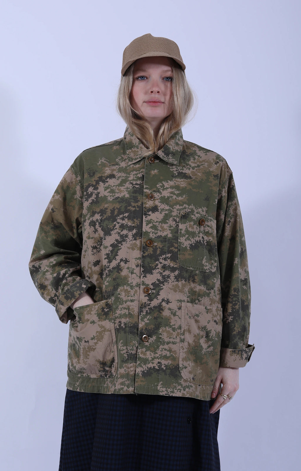 Cover All Jacket Camo Beige