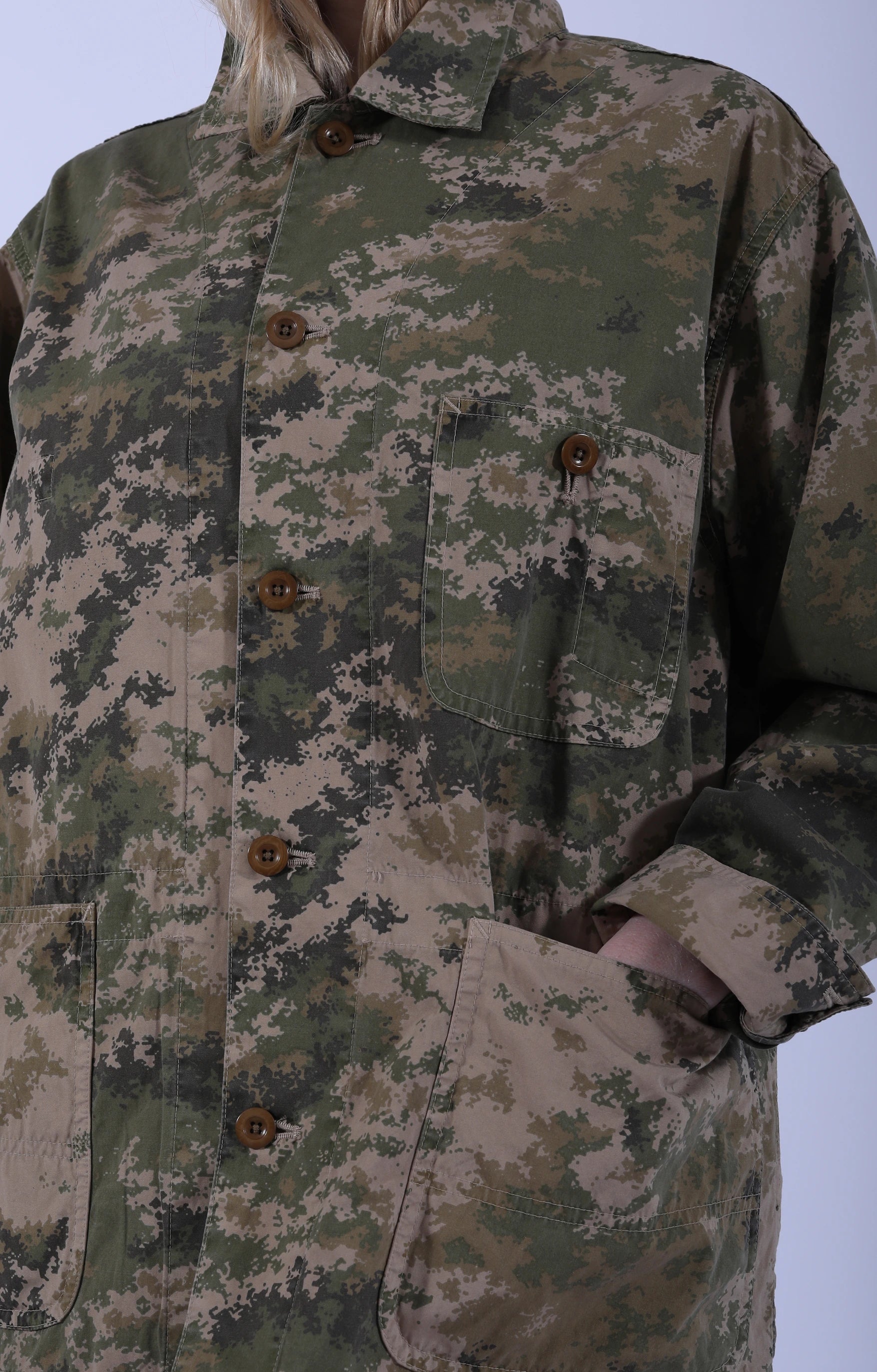 Cover All Jacket Camo Beige