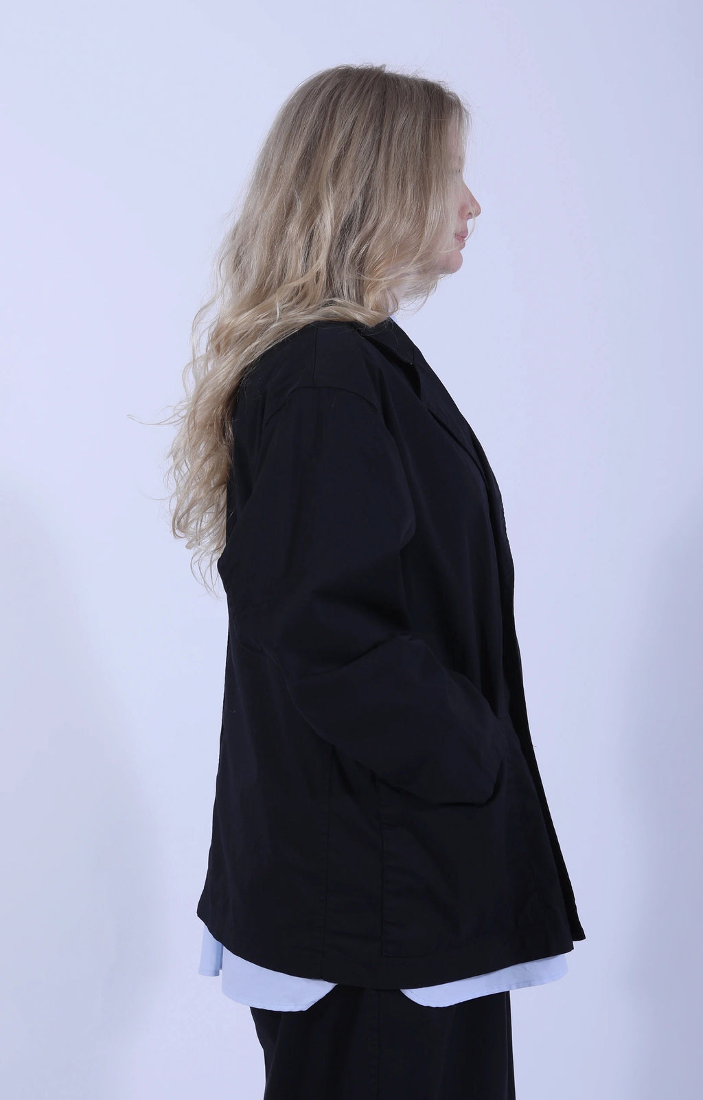 Double Breasted Sack Jacket D.Navy