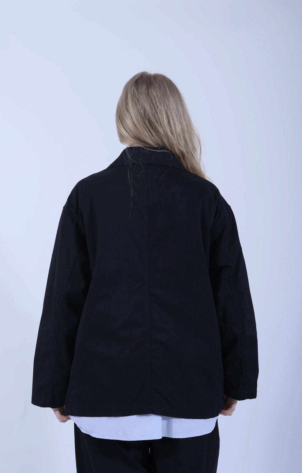 Double Breasted Sack Jacket D.Navy