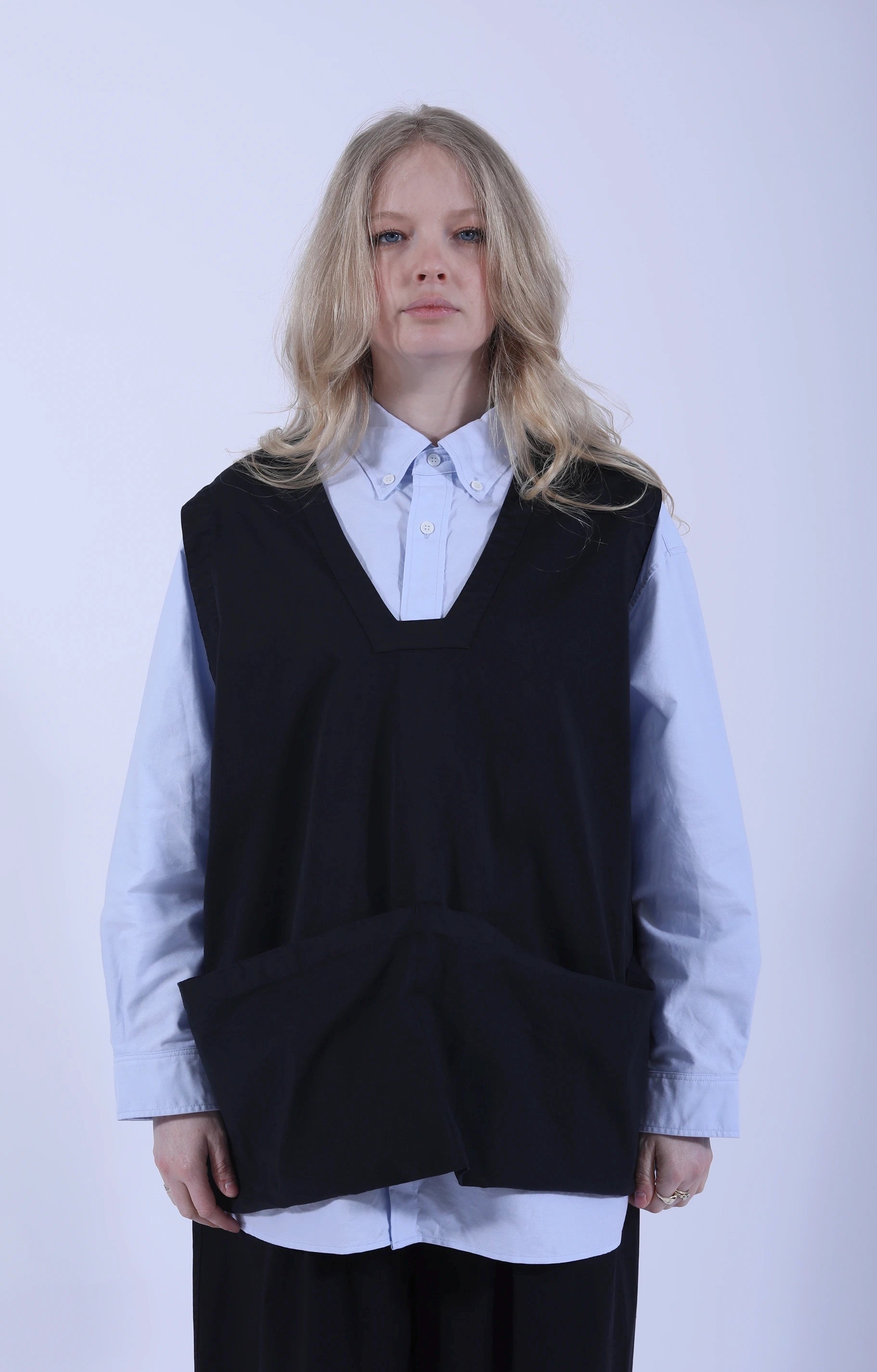 Work Pullover Vest Black-Navy