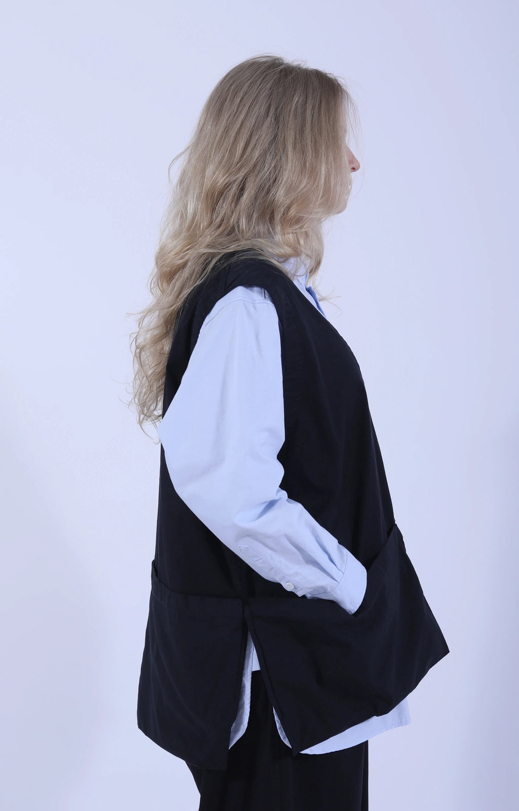 Work Pullover Vest Black-Navy