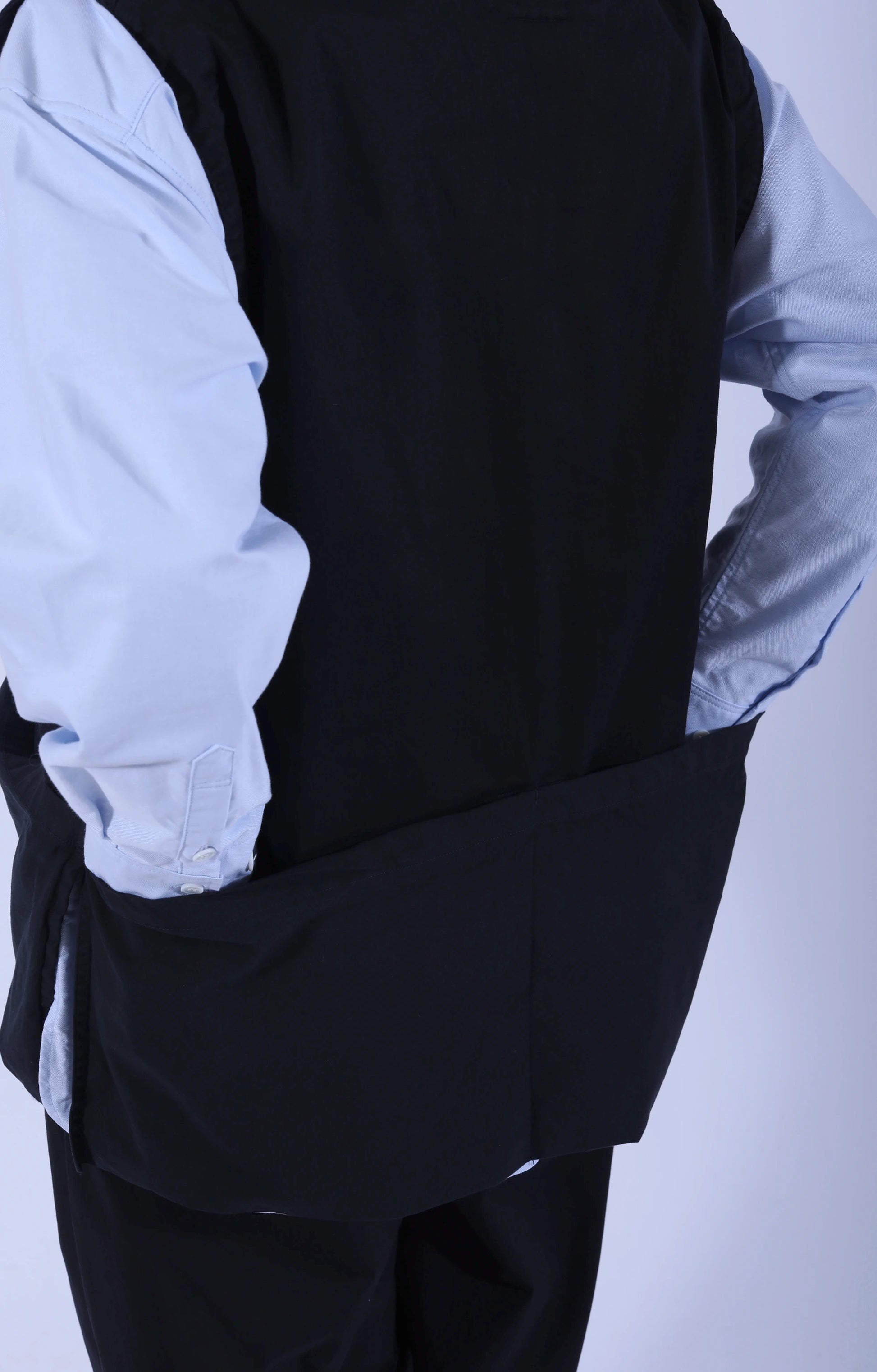 Work Pullover Vest Black-Navy