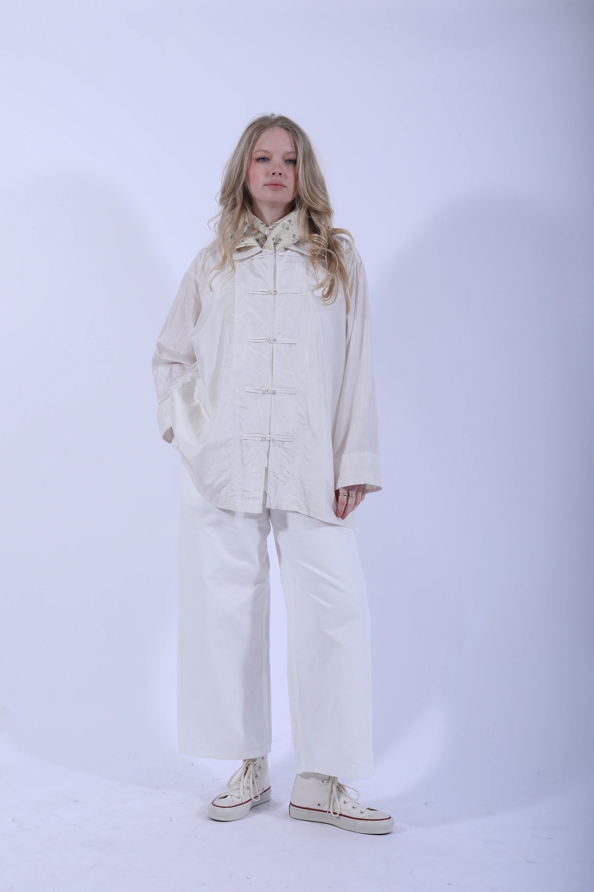 Oversize China Shirt Ivory