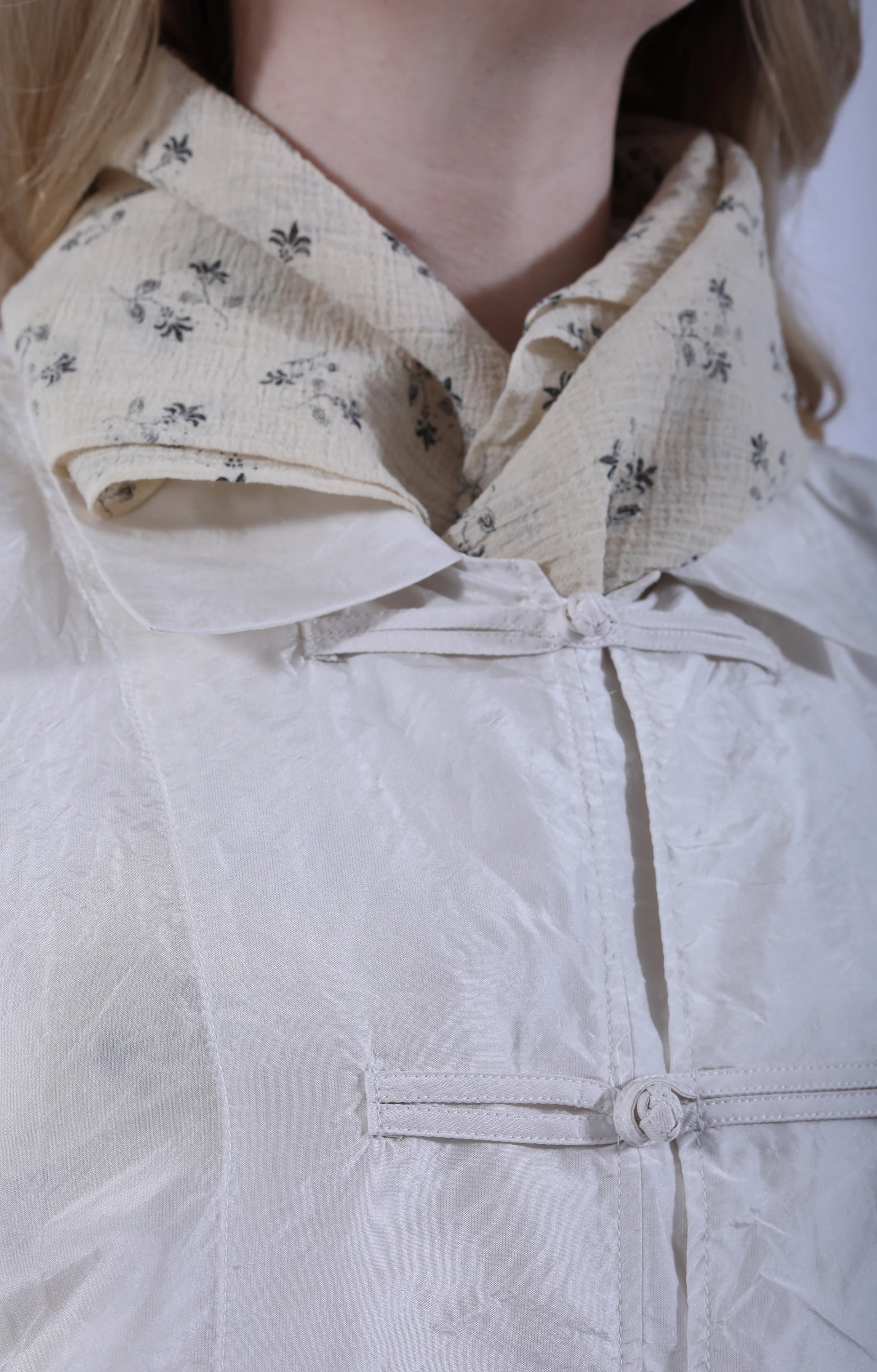 Scarf Floral Natural