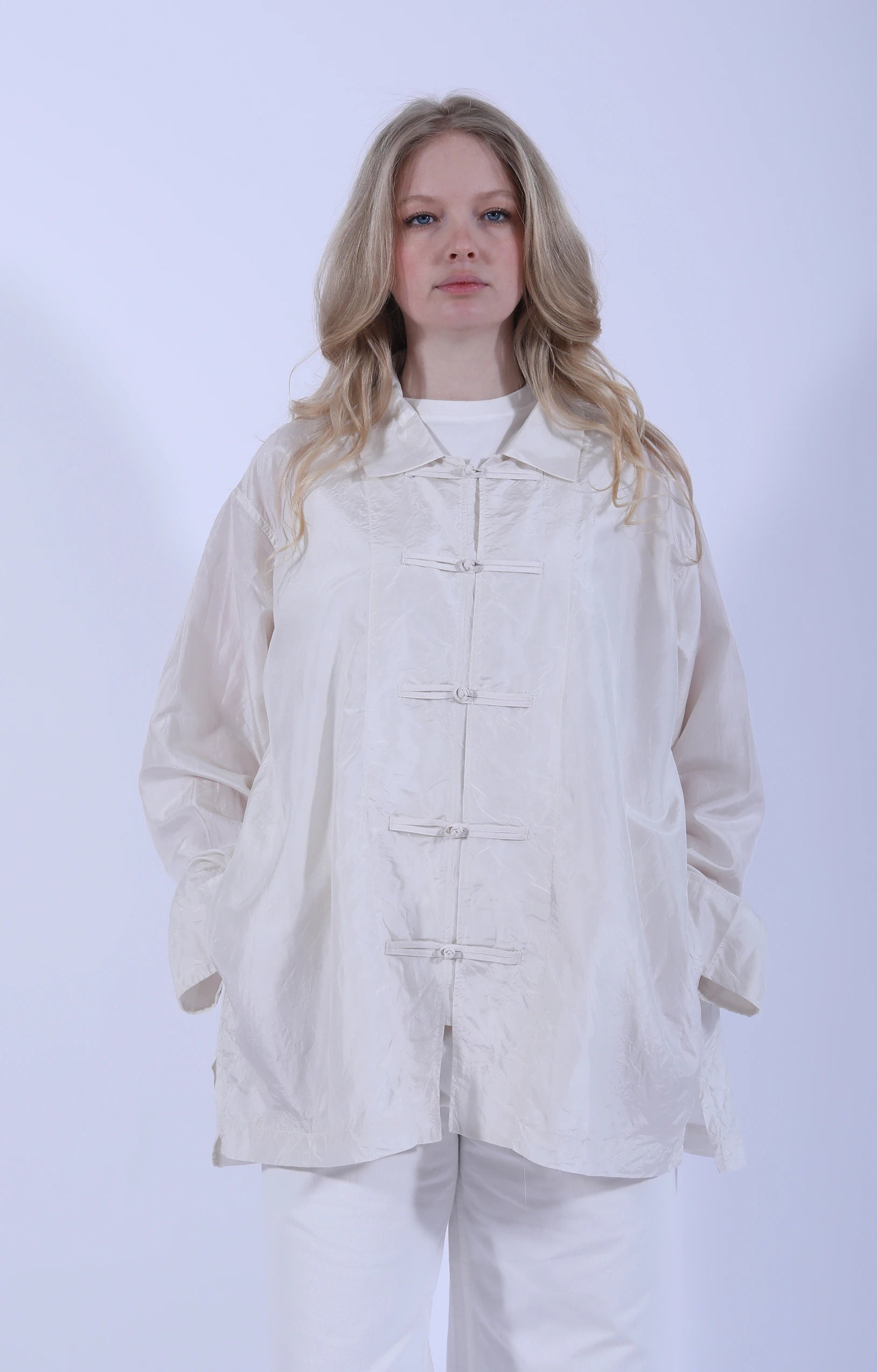 Oversize China Shirt Ivory