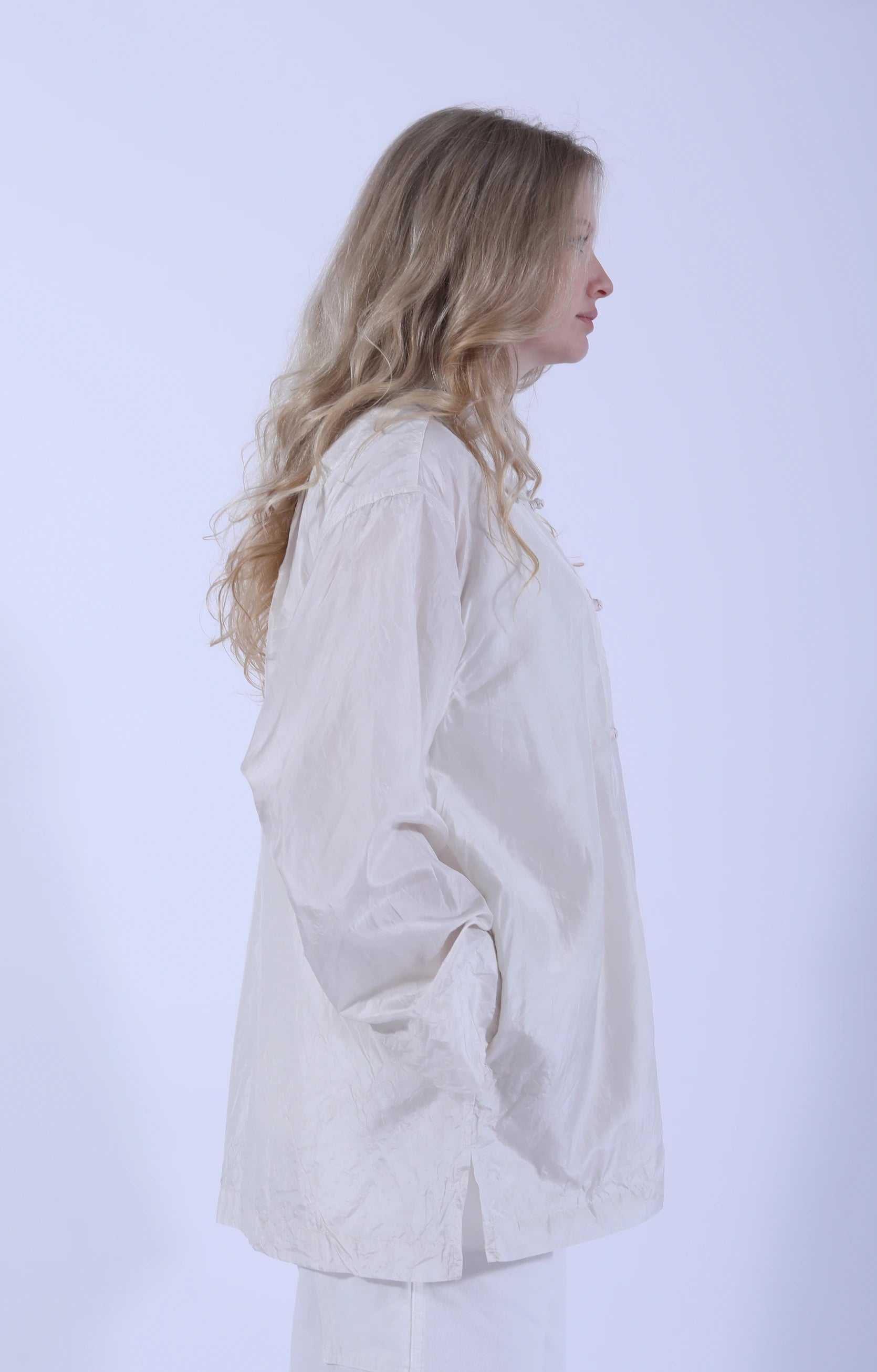 Oversize China Shirt Ivory