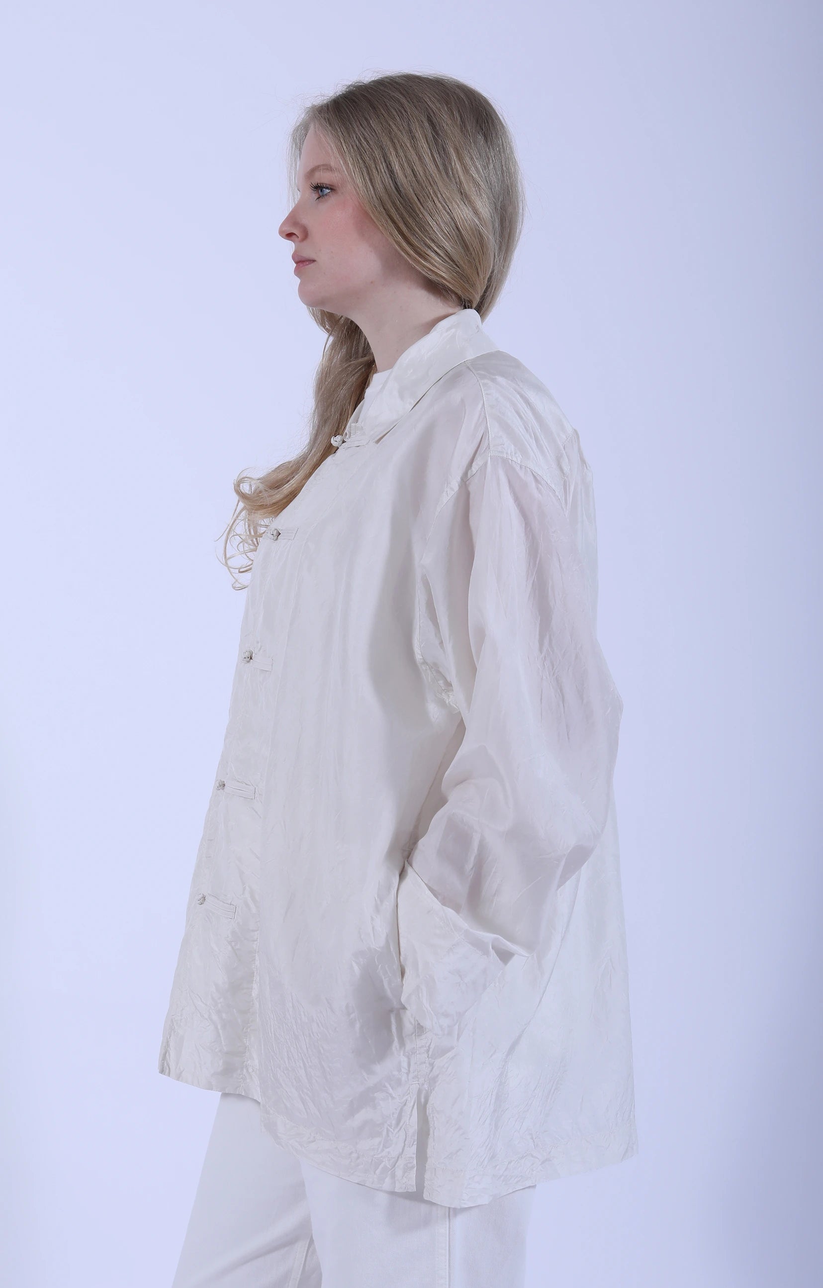 Oversize China Shirt Ivory