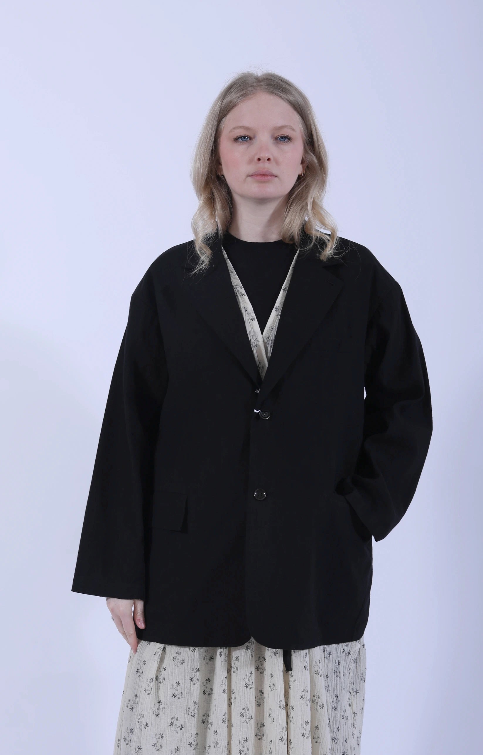 1+2 Button Jacket Ink/Black