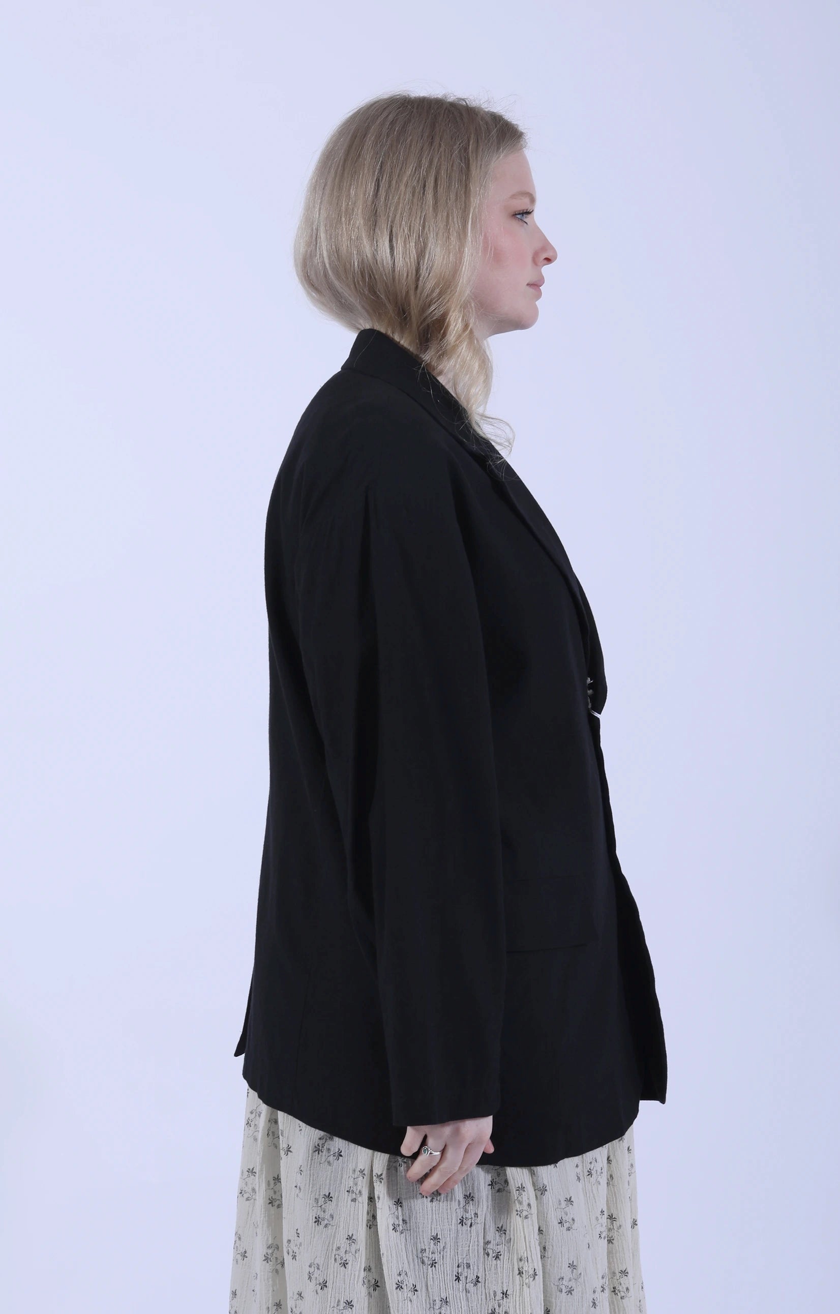 1+2 Button Jacket Ink/Black