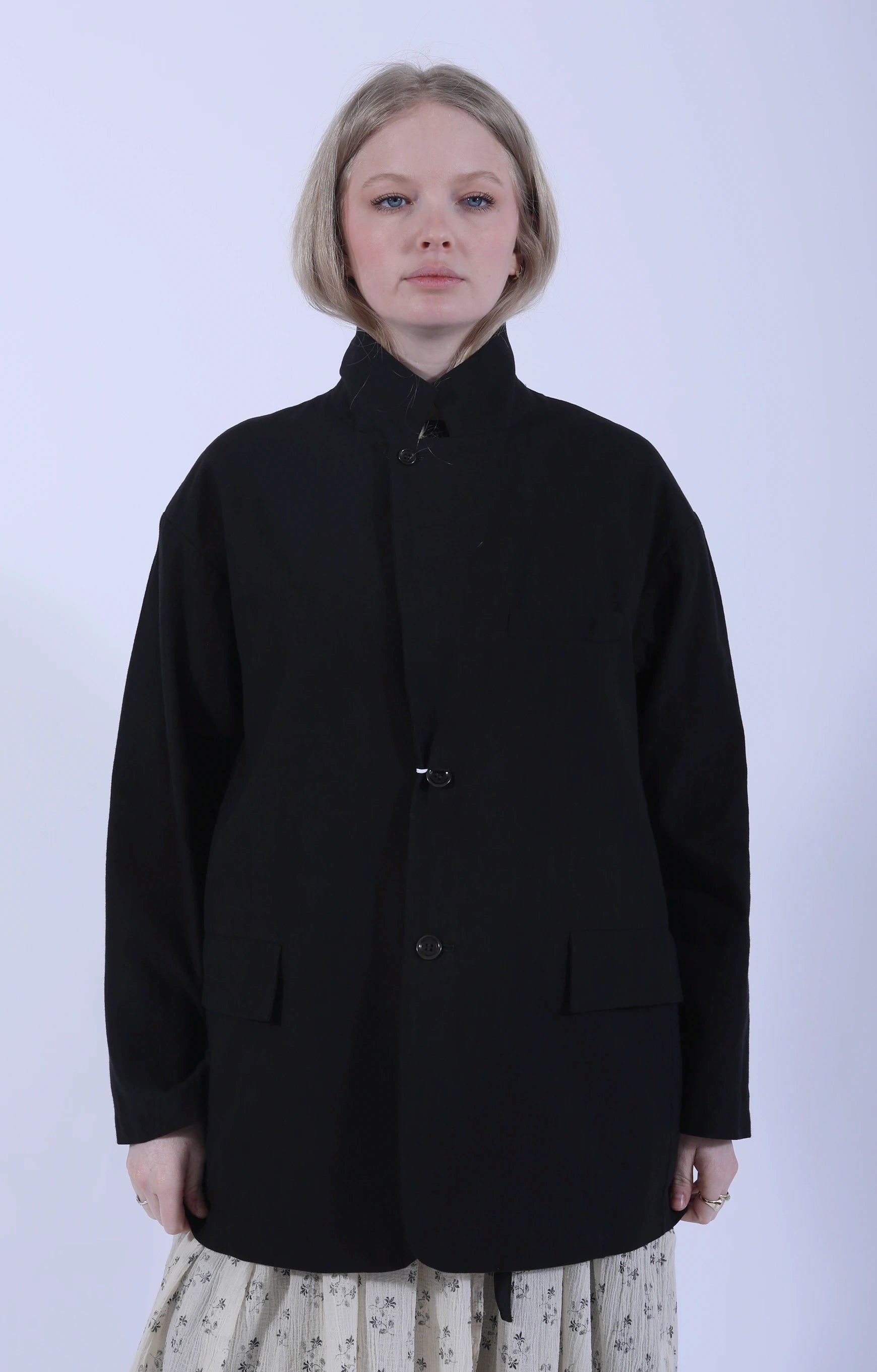 1+2 Button Jacket Ink/Black