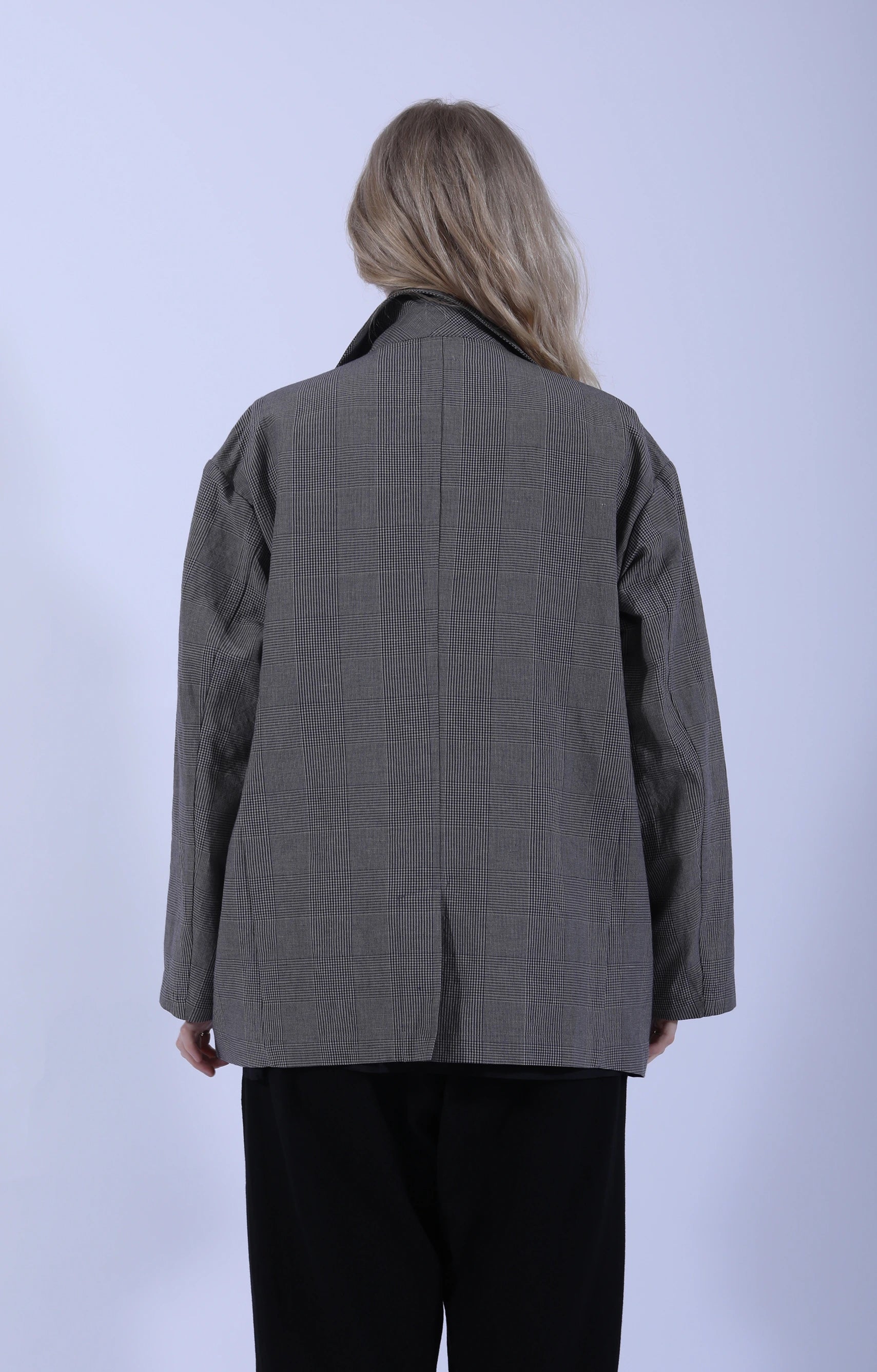 Oversize Sack Jacket Natural/Navy