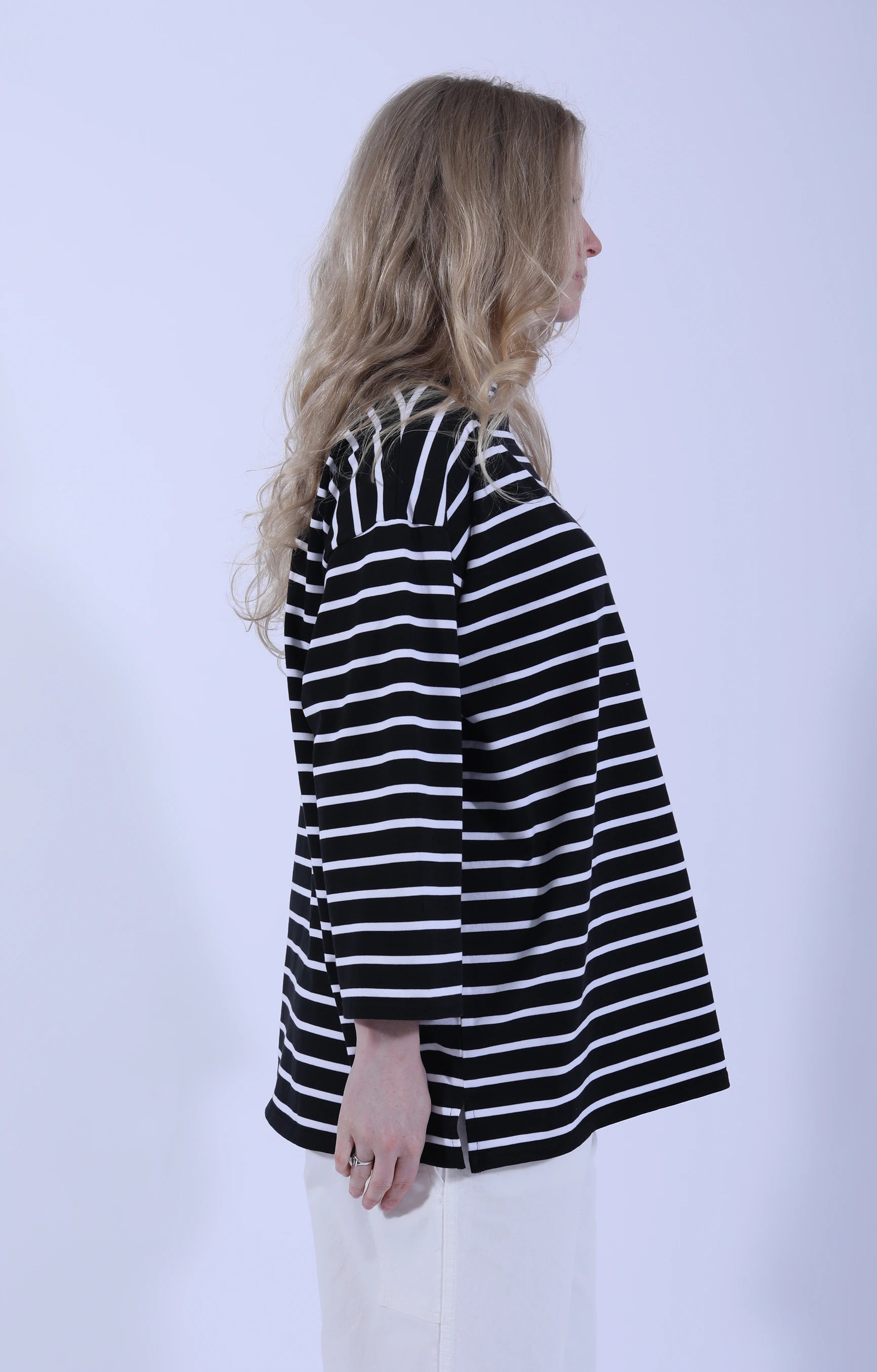 Basque Shirt Striped Black/White