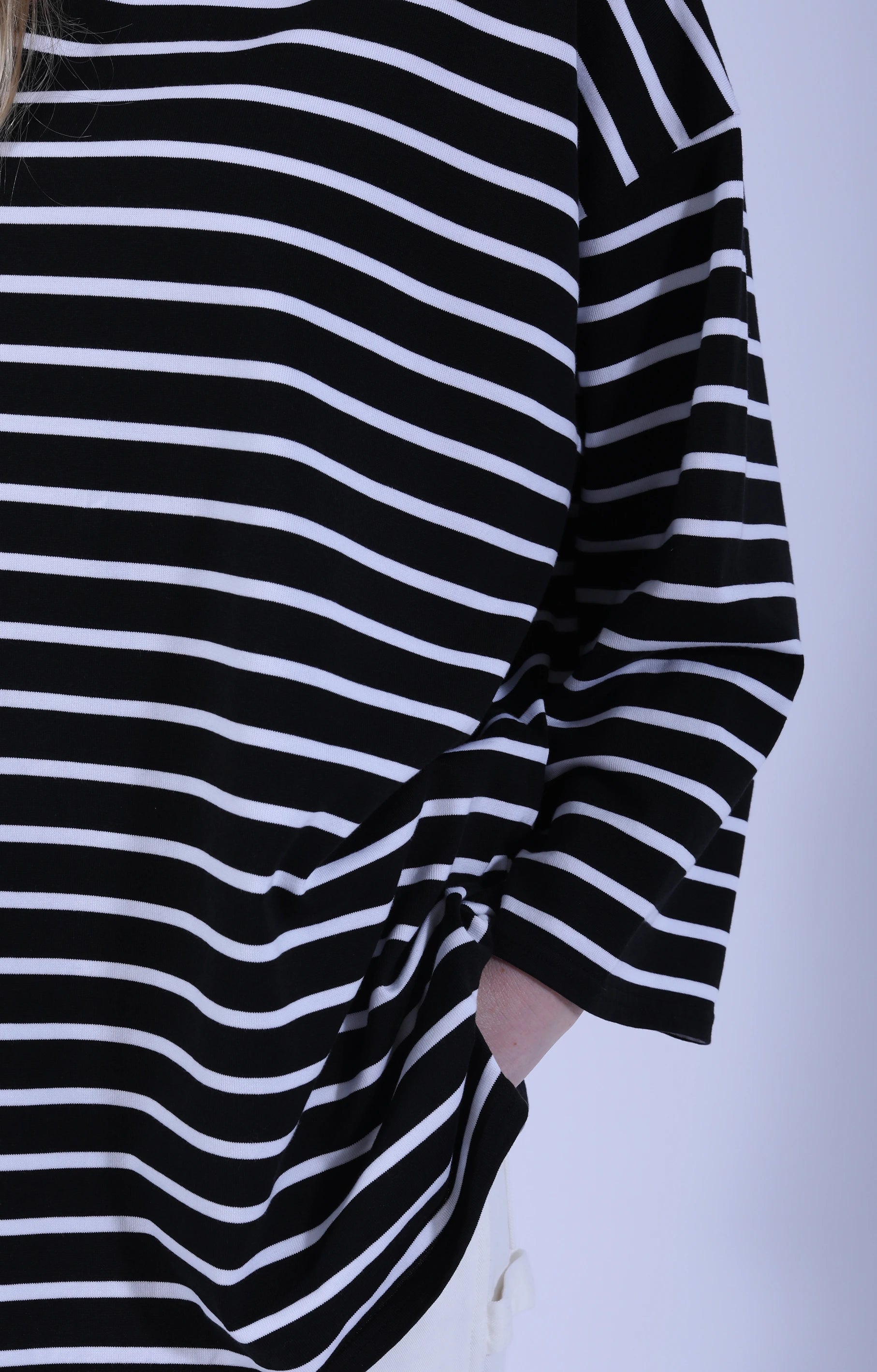 Basque Shirt Striped Black/White