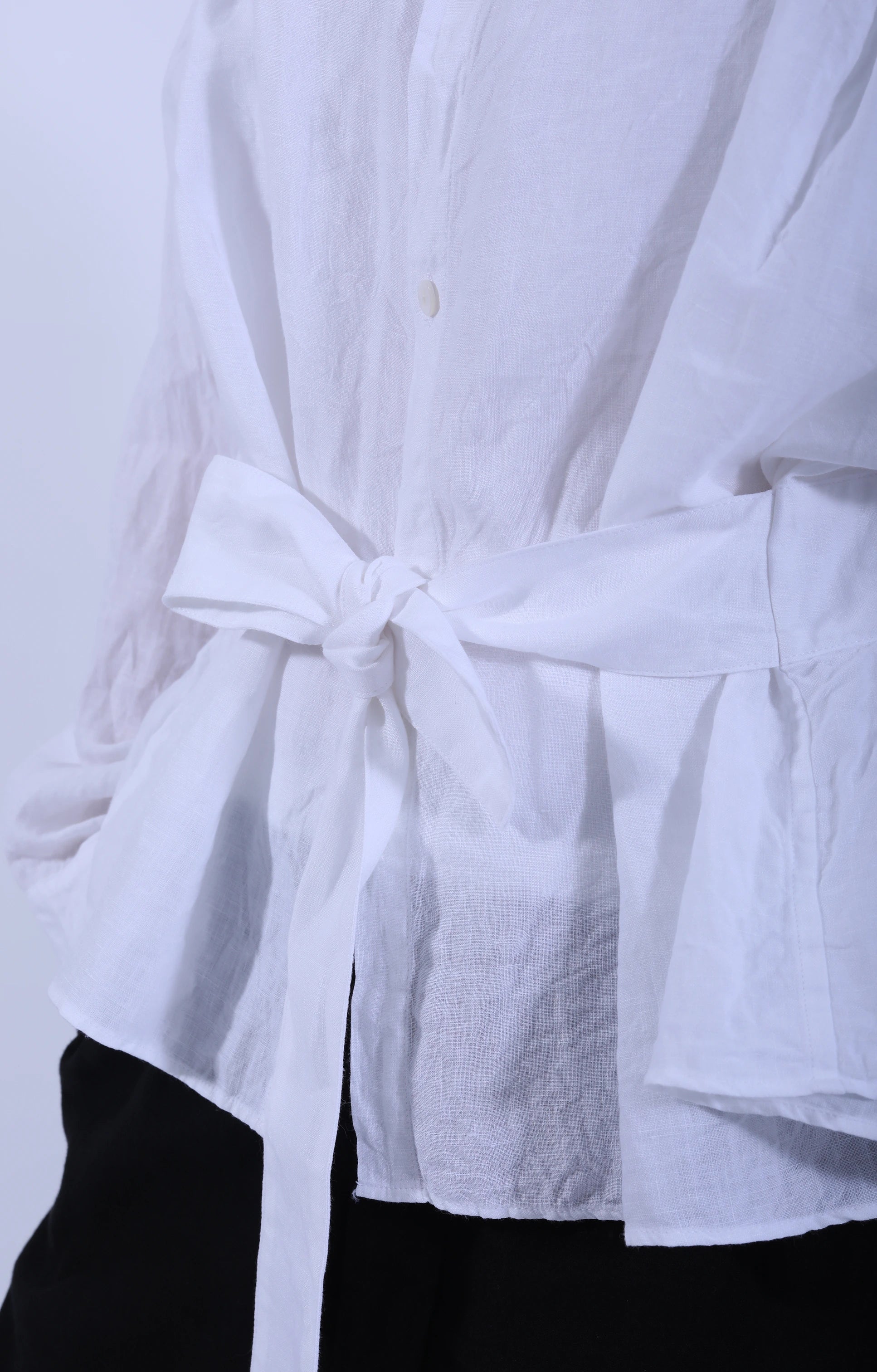 Back To Front Smock Shirt White