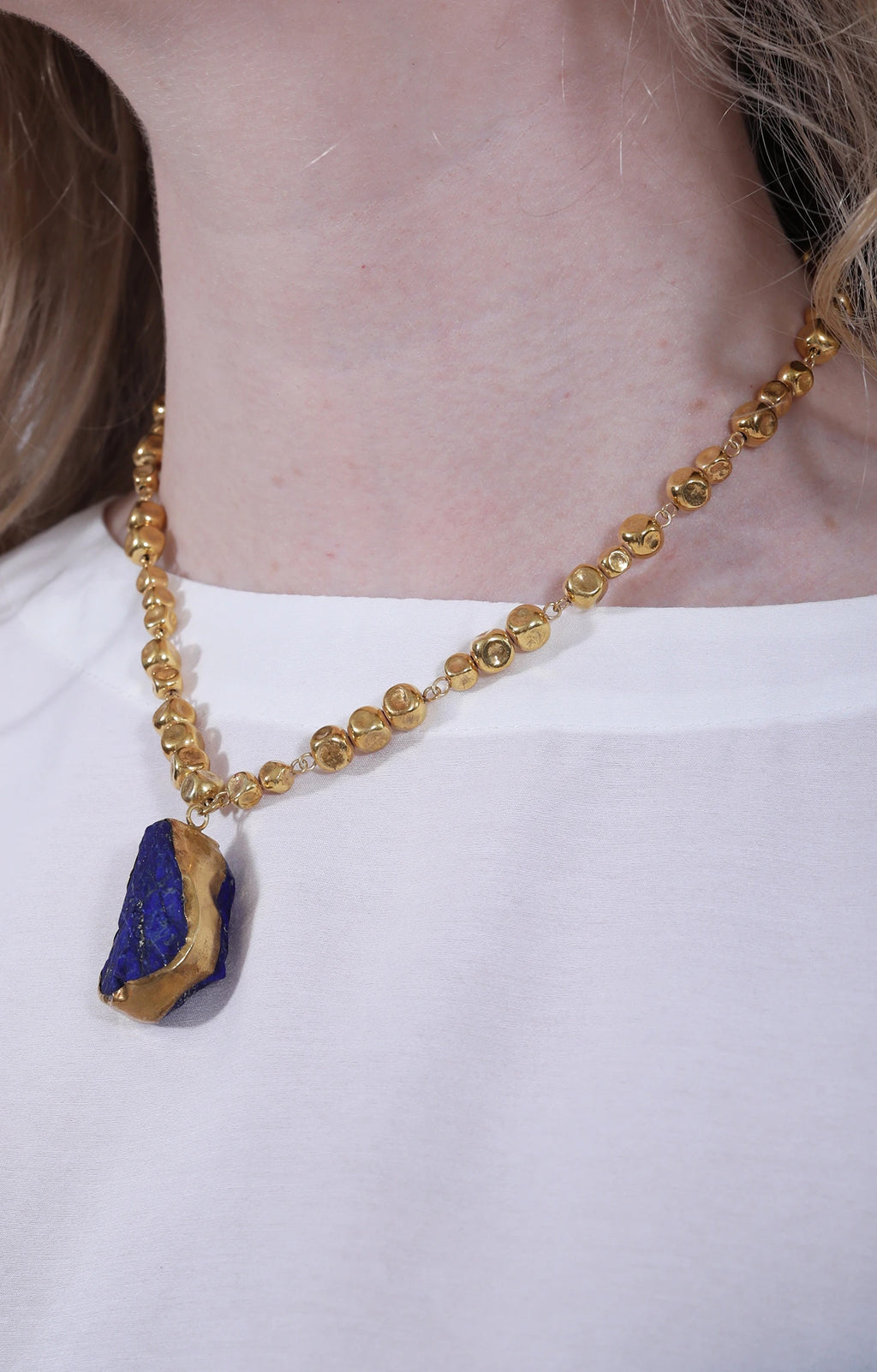 Sultan Lapis Necklace 18kt Vermeil