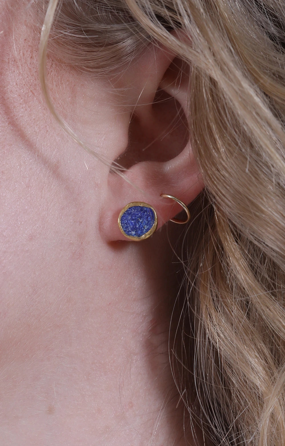 Sultan Studs Lapis 18kt Vermeil