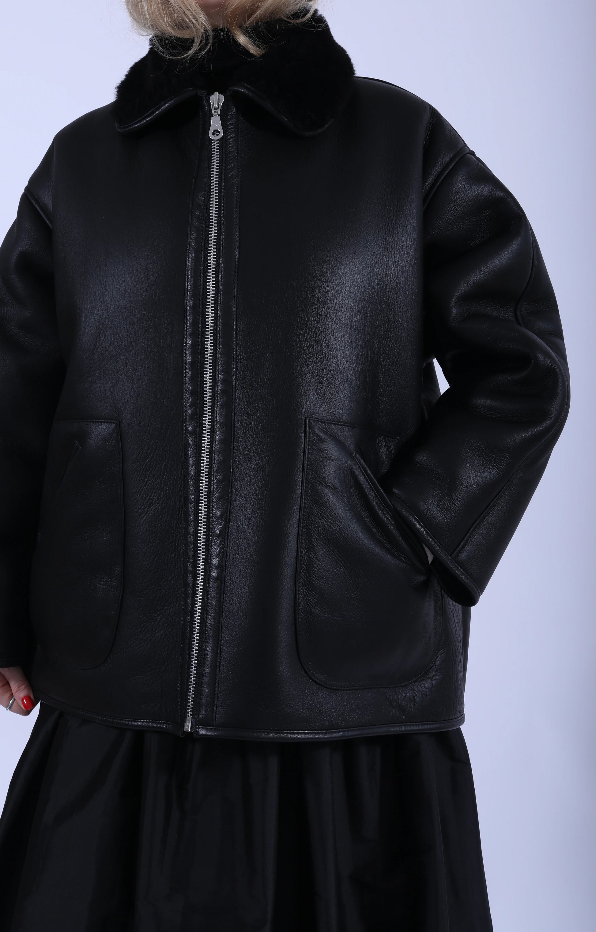 Ronny Jacket Hair Black