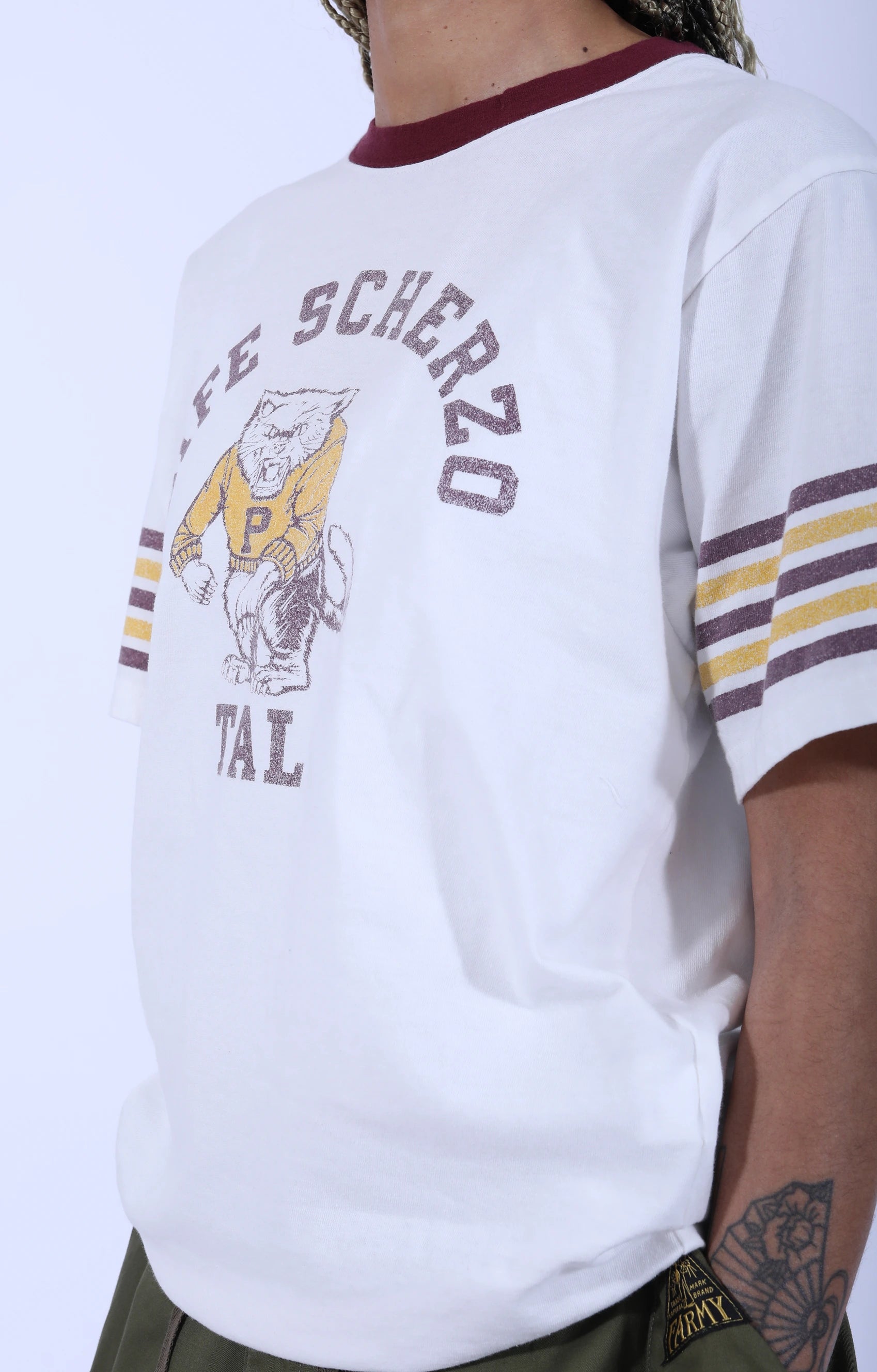 Jersey Ringer T-shirt White