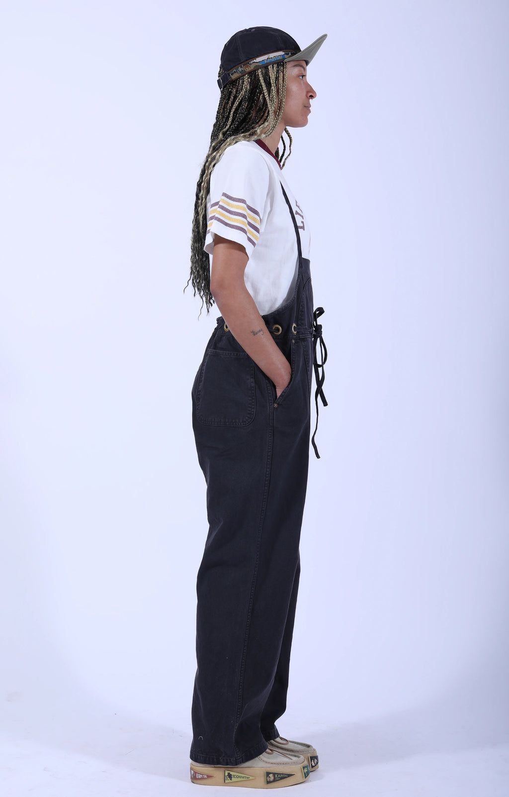 Light Canvas Welder Overall Black