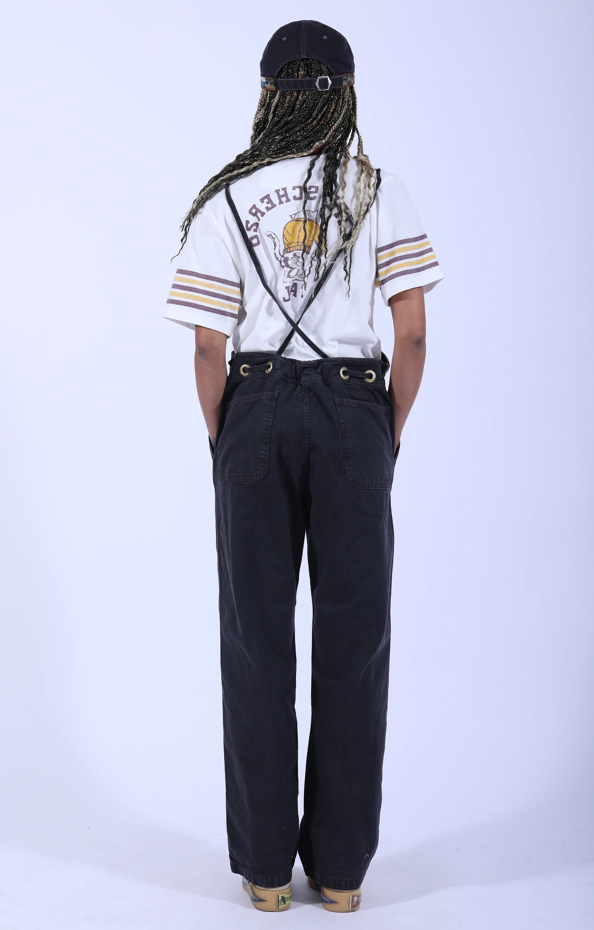 Light Canvas Welder Overall Black
