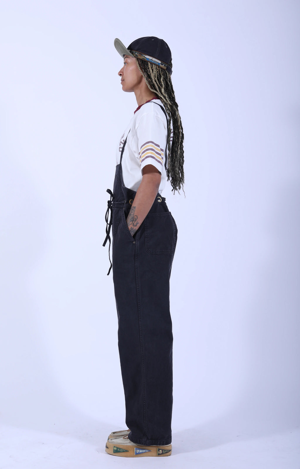 Light Canvas Welder Overall Black