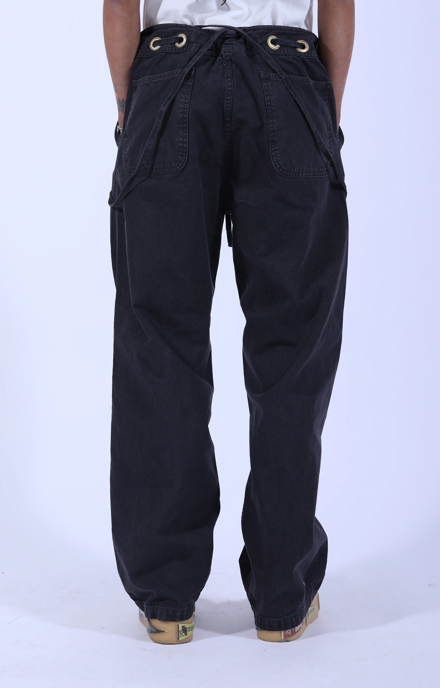 Light Canvas Welder Overall Black