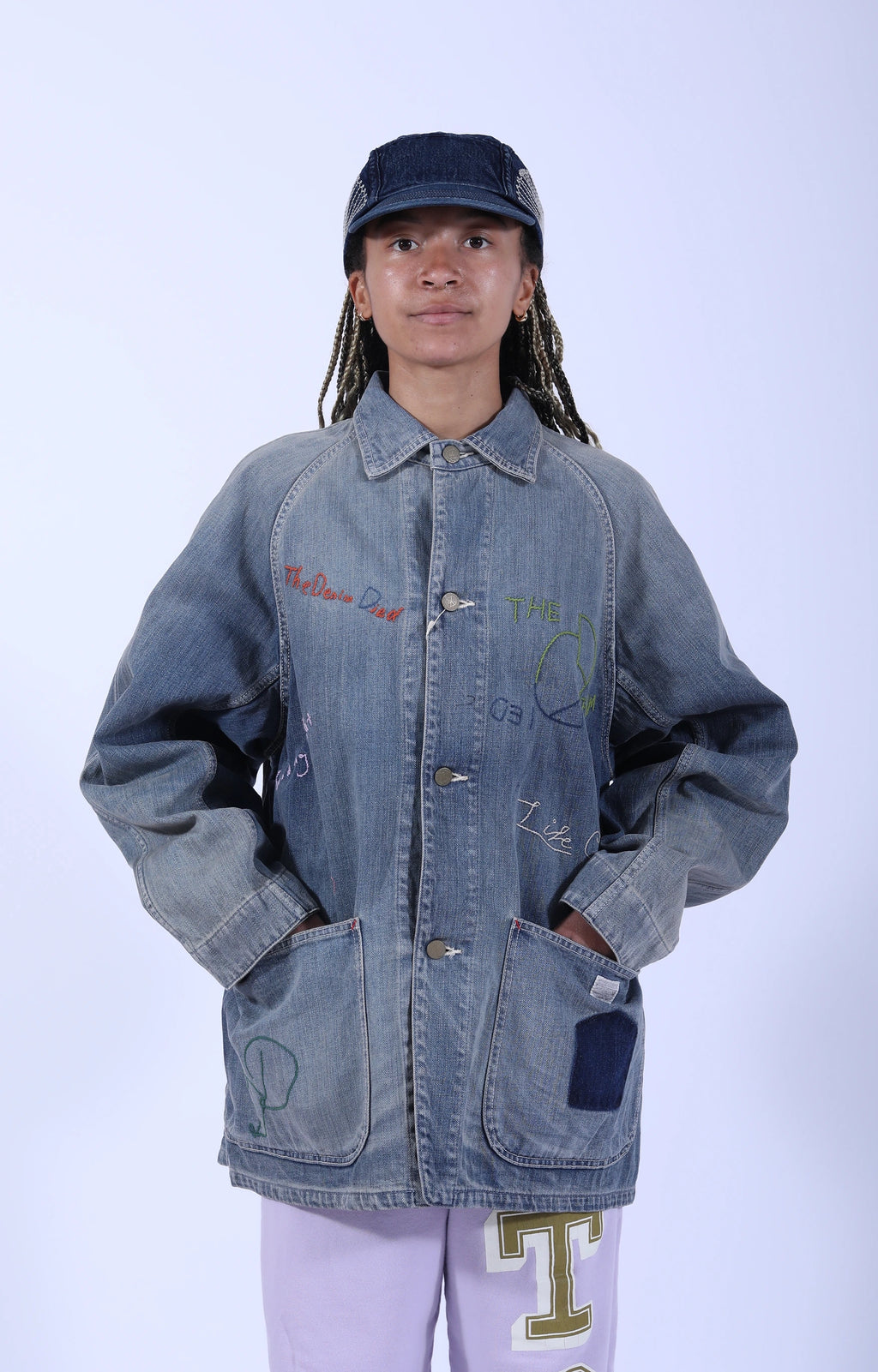 12oz Denim Cactus Coverall Embroidery
