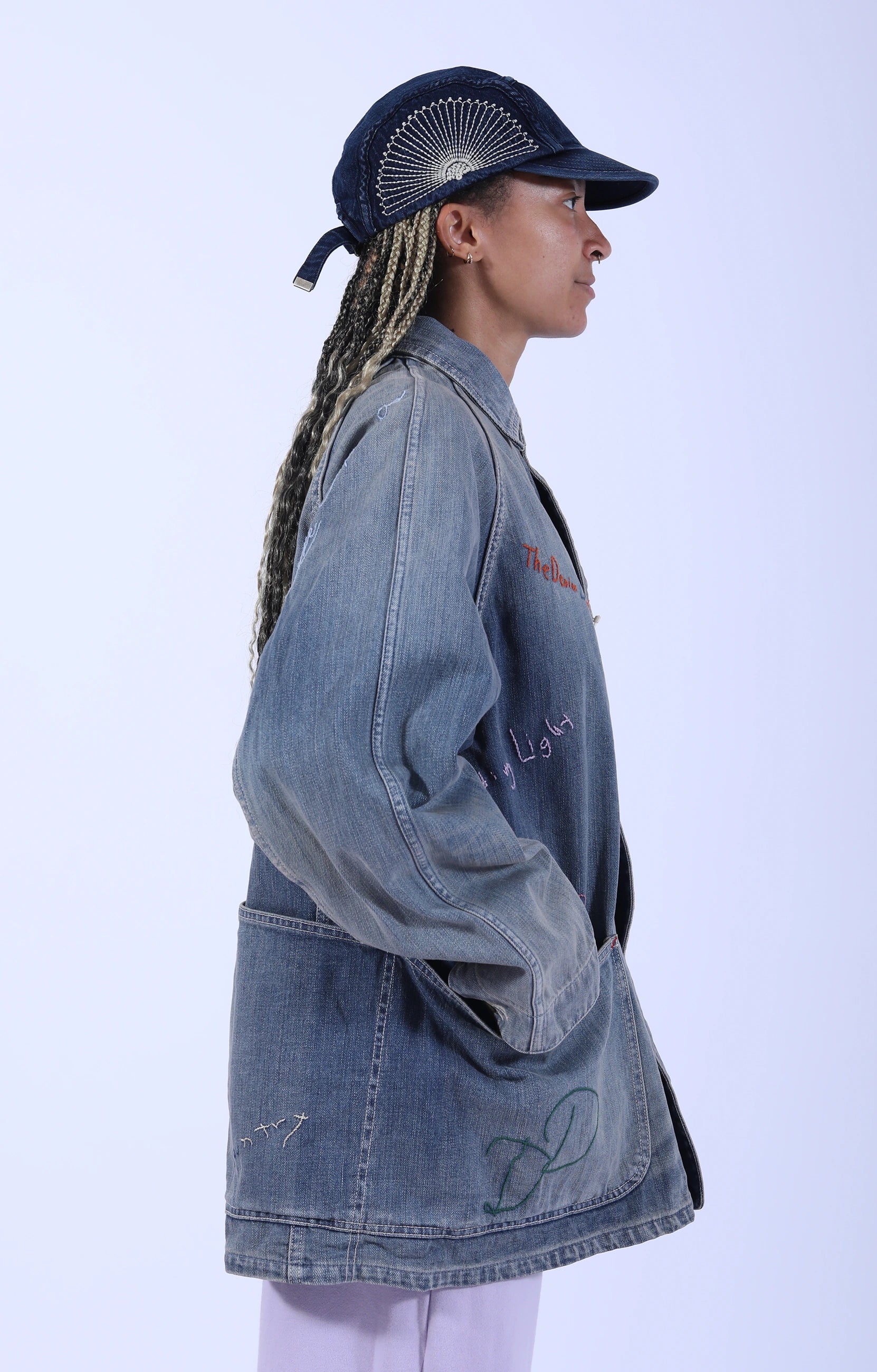 12oz Denim Cactus Coverall Embroidery