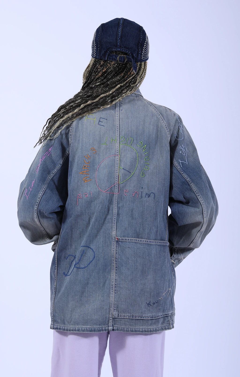 12oz Denim Cactus Coverall Embroidery
