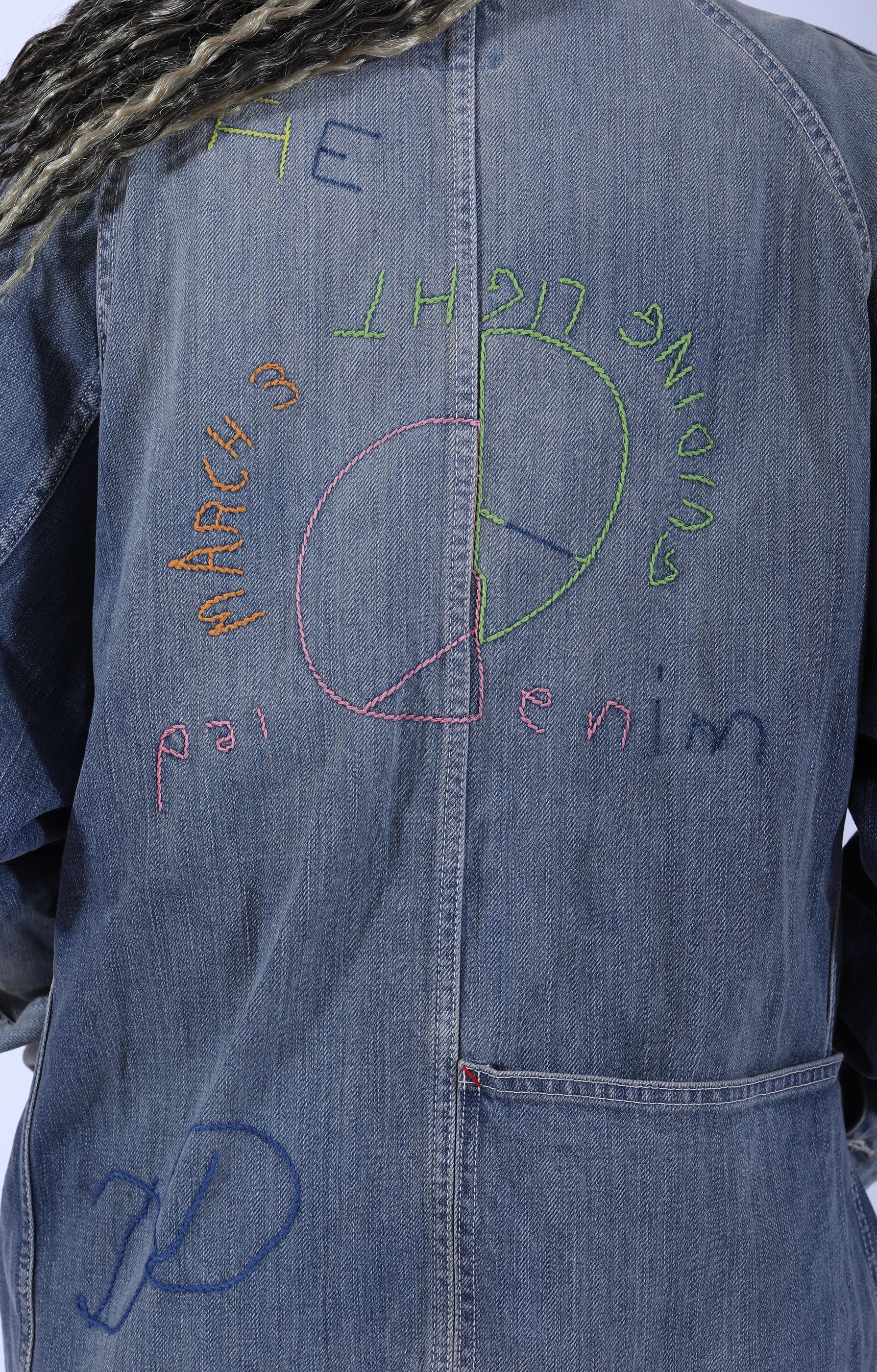 12oz Denim Cactus Coverall Embroidery