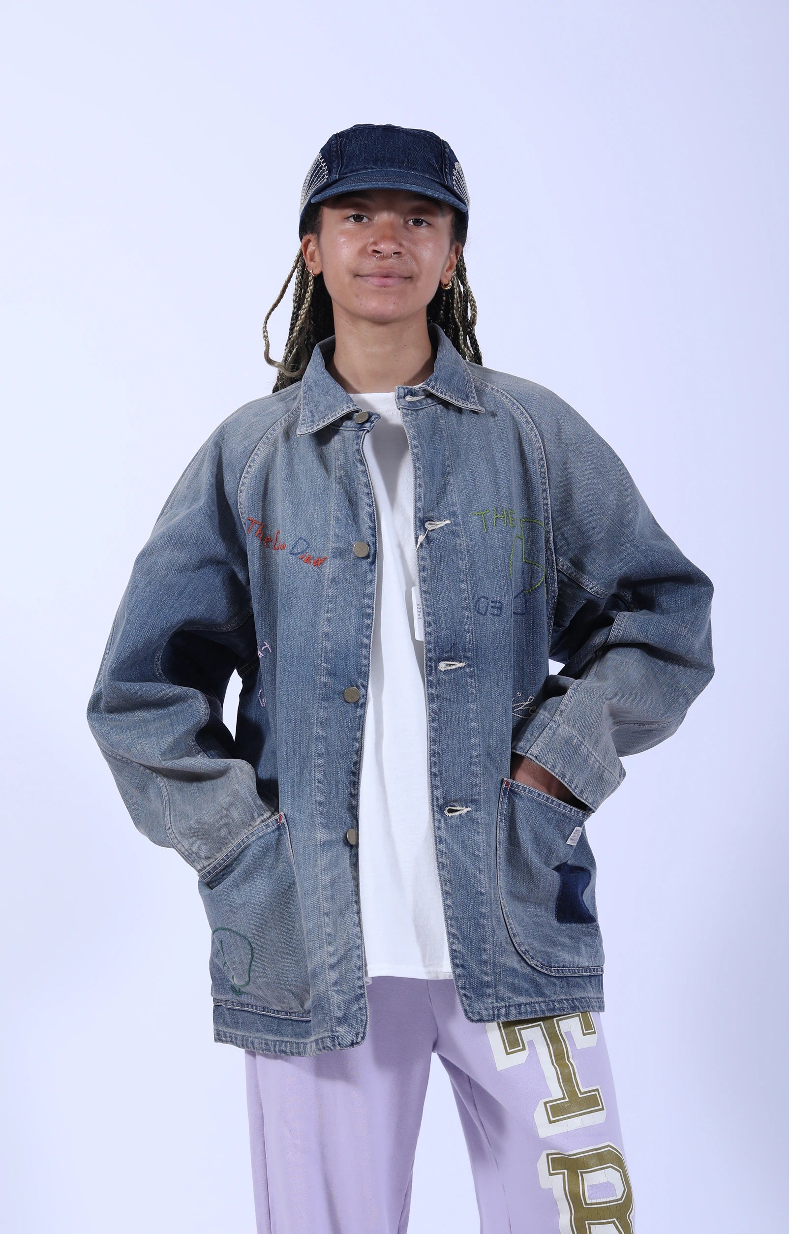 12oz Denim Cactus Coverall Embroidery