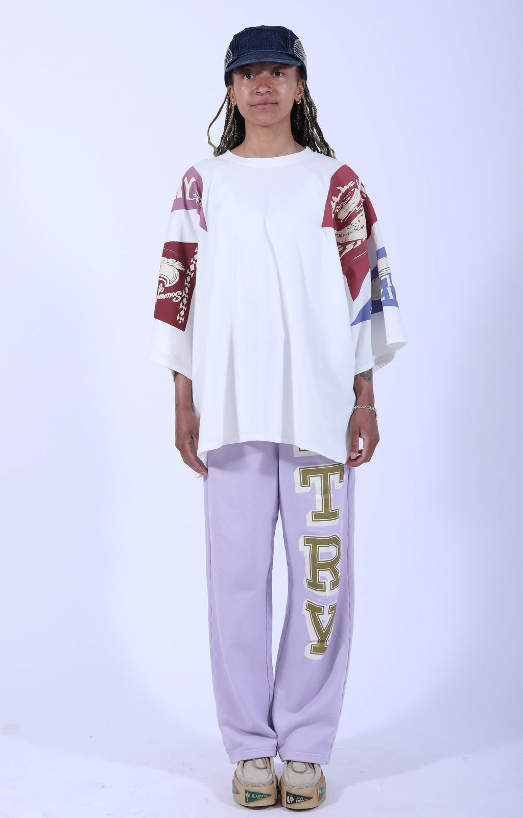 Jersey Pennant Huge T-Shirt Purple